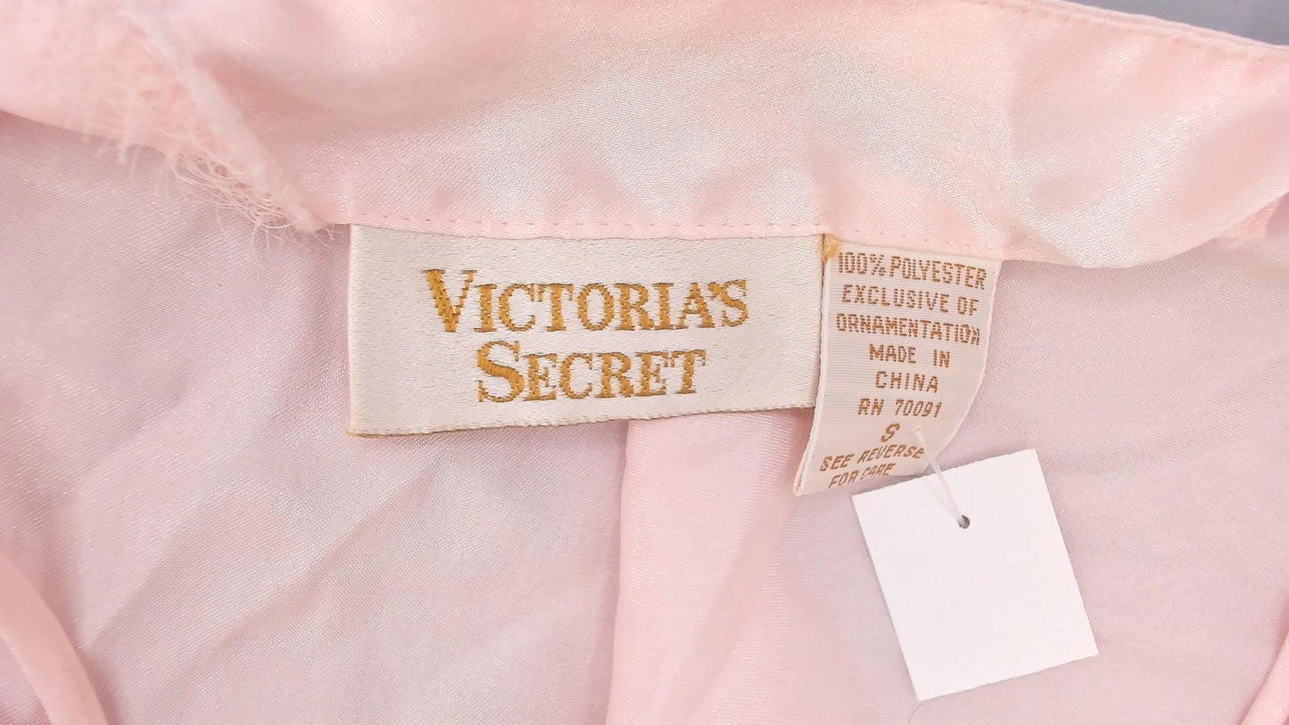 Victoria's Secret 90s Pink Lace Camisole Spaghetti Strap Tank Small