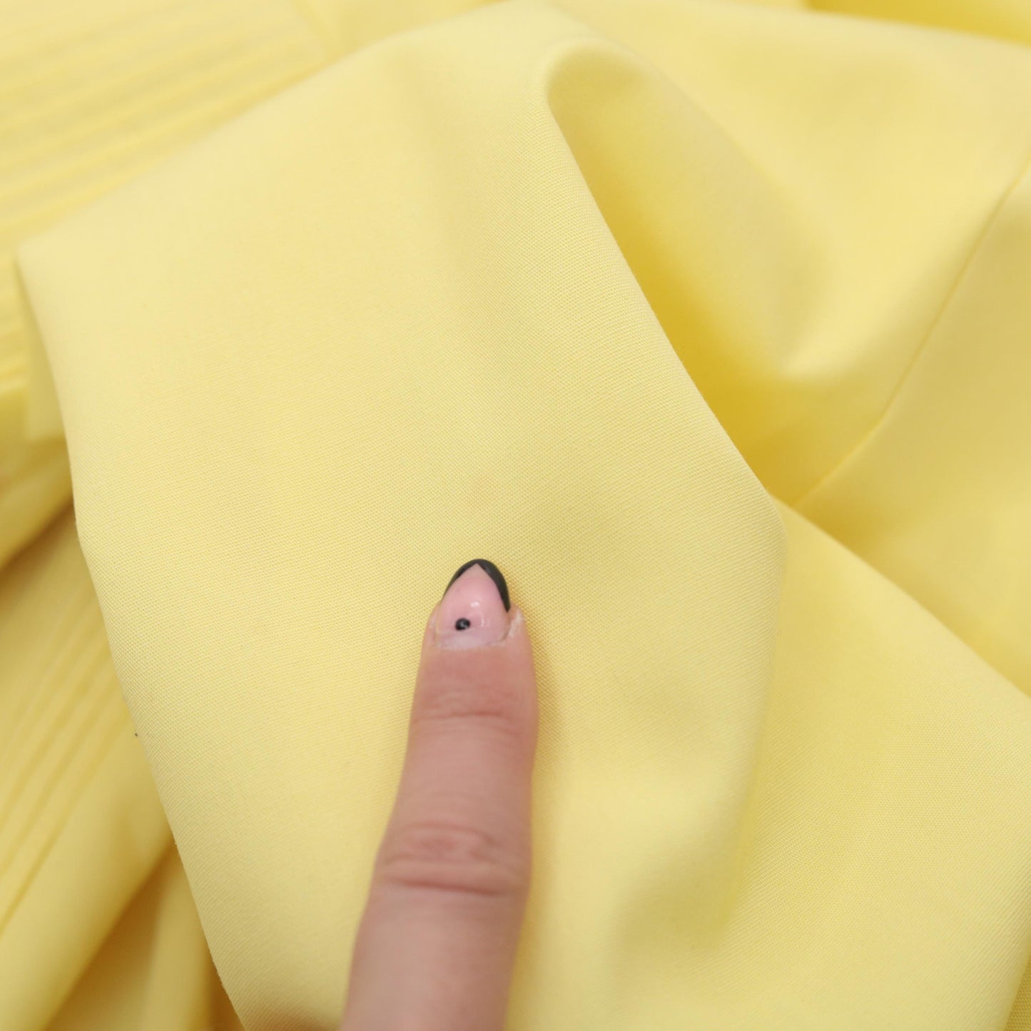 60s Yellow Lady Bird Shift Dress Peter Pan Collar A-Line Knee Length Medium