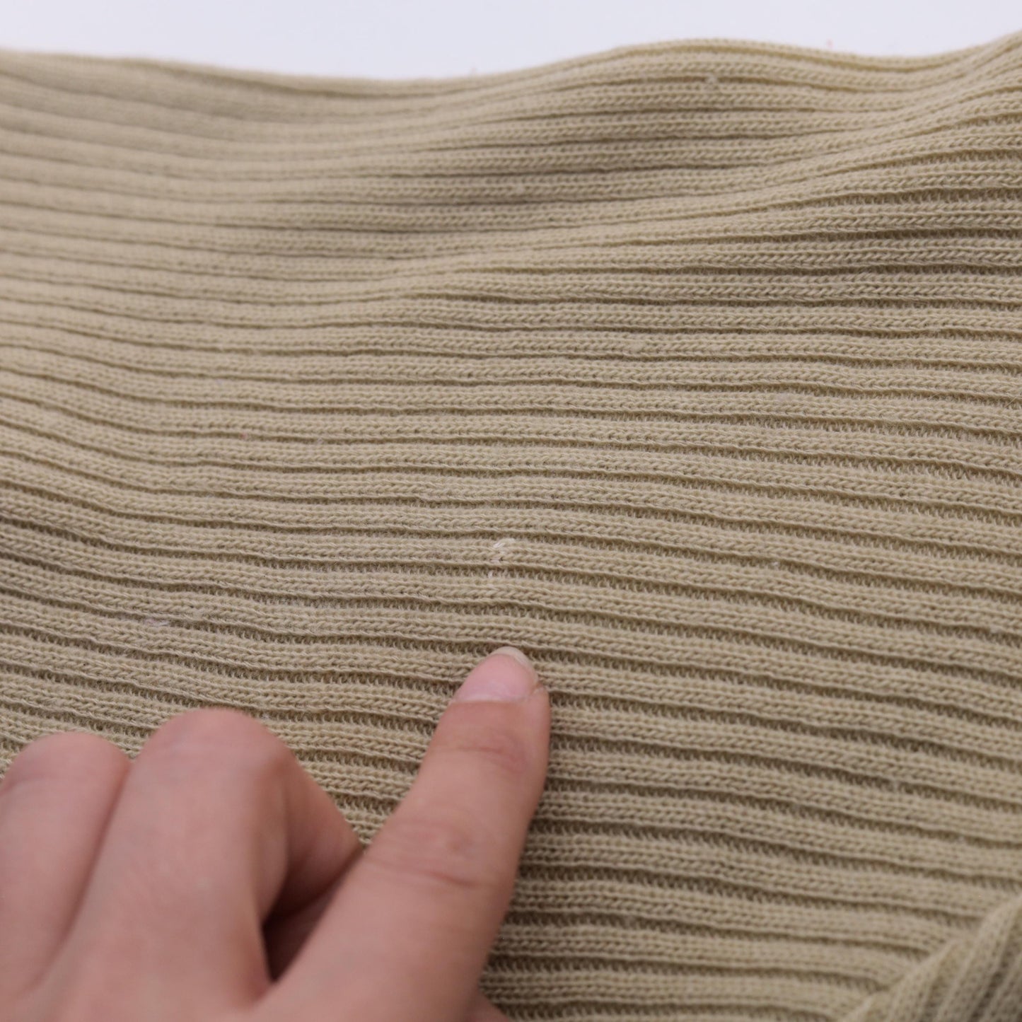 70s Striped Crop Top Tan Brown Rust Rib Knit Short Sleeve Crew Neck Large