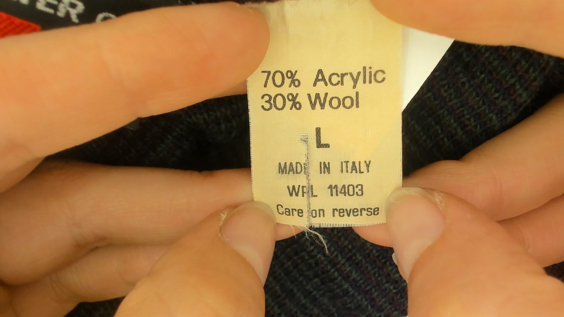 90s The Italian Sweater Co. Argyle Vest Burgundy Navy Green Wool Large L