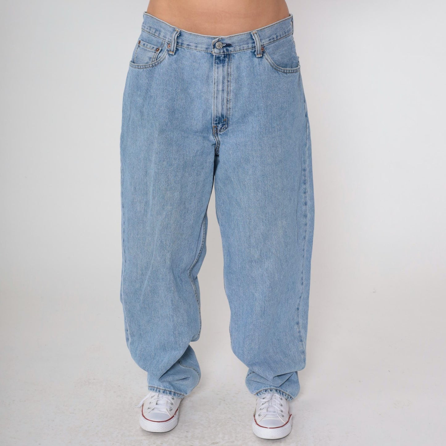 Levi's 560 90s High-Waist Jeans Blue Denim Tapered Relaxed Leg Large L
