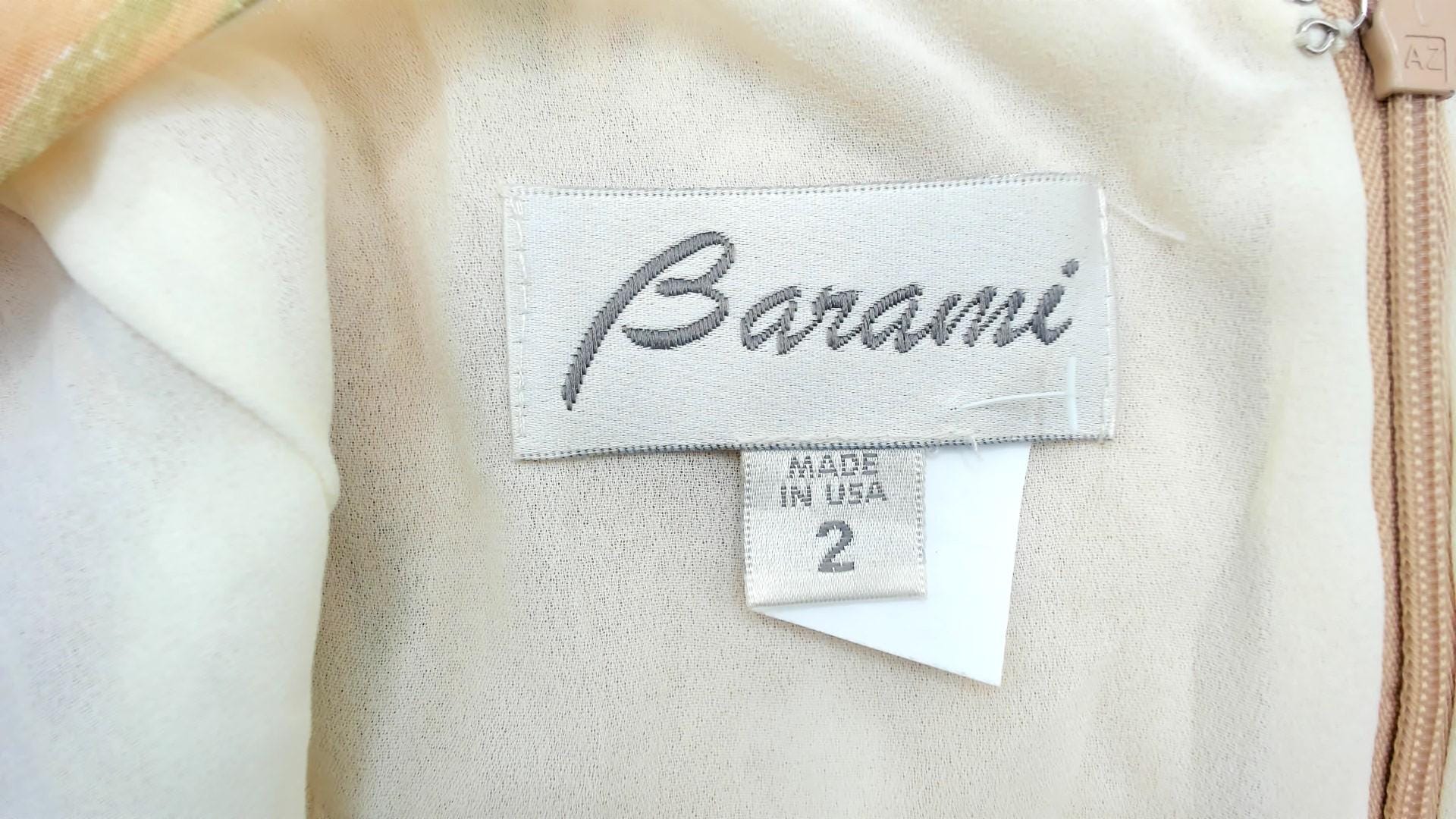 90s Barami Silk Floral Sundress Yellow Daisy Mini Tank Scoop Neck Extra Small