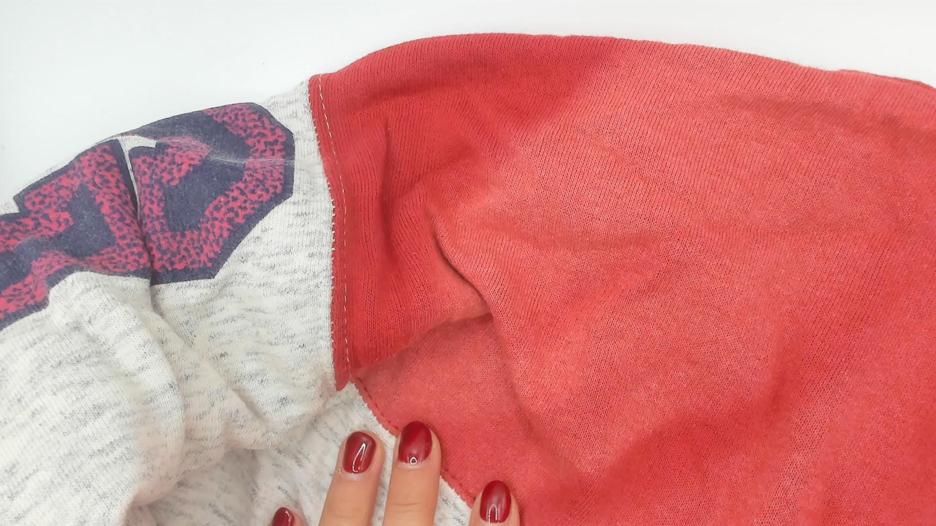 90s Compagnie Des Ameriques Color Block Sweatshirt Red White Navy Large L