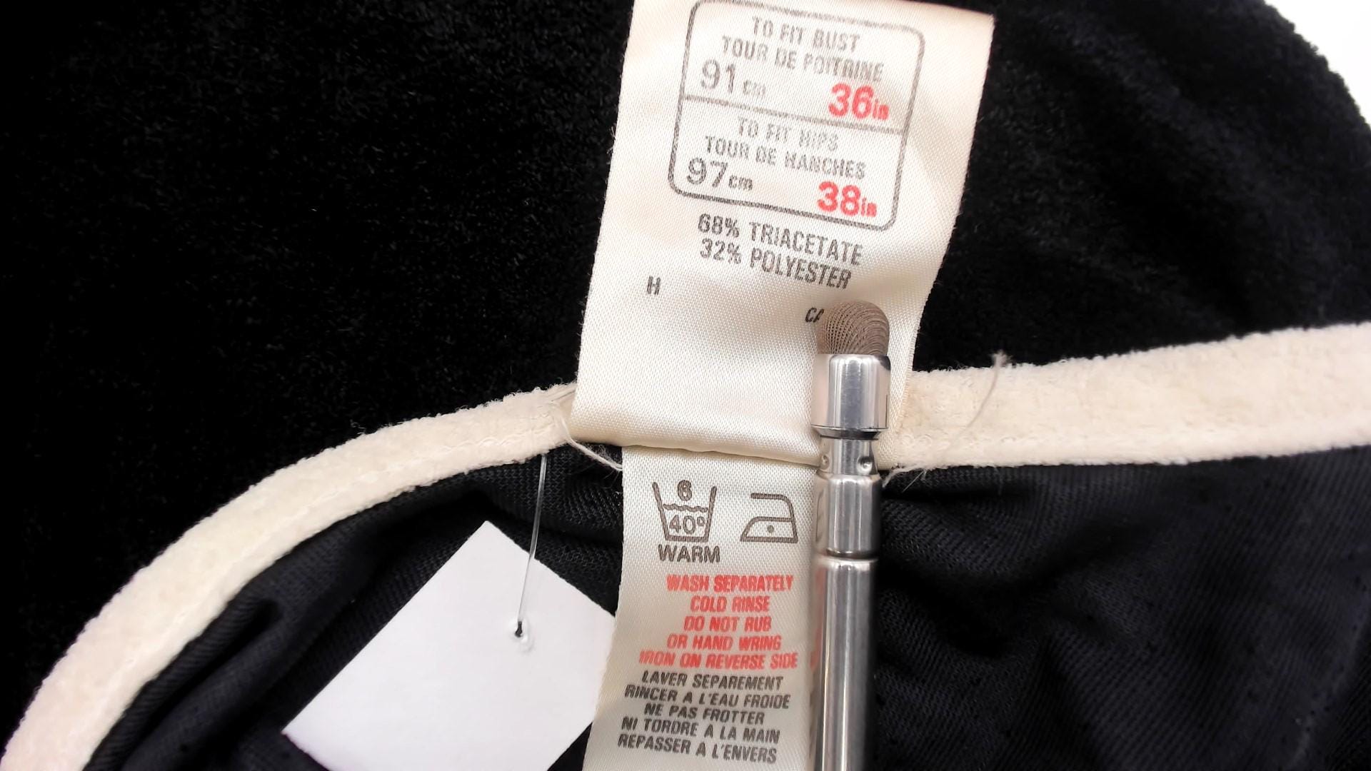 70s St Michael Black Shirt White Contrast Trim Short Sleeve Small