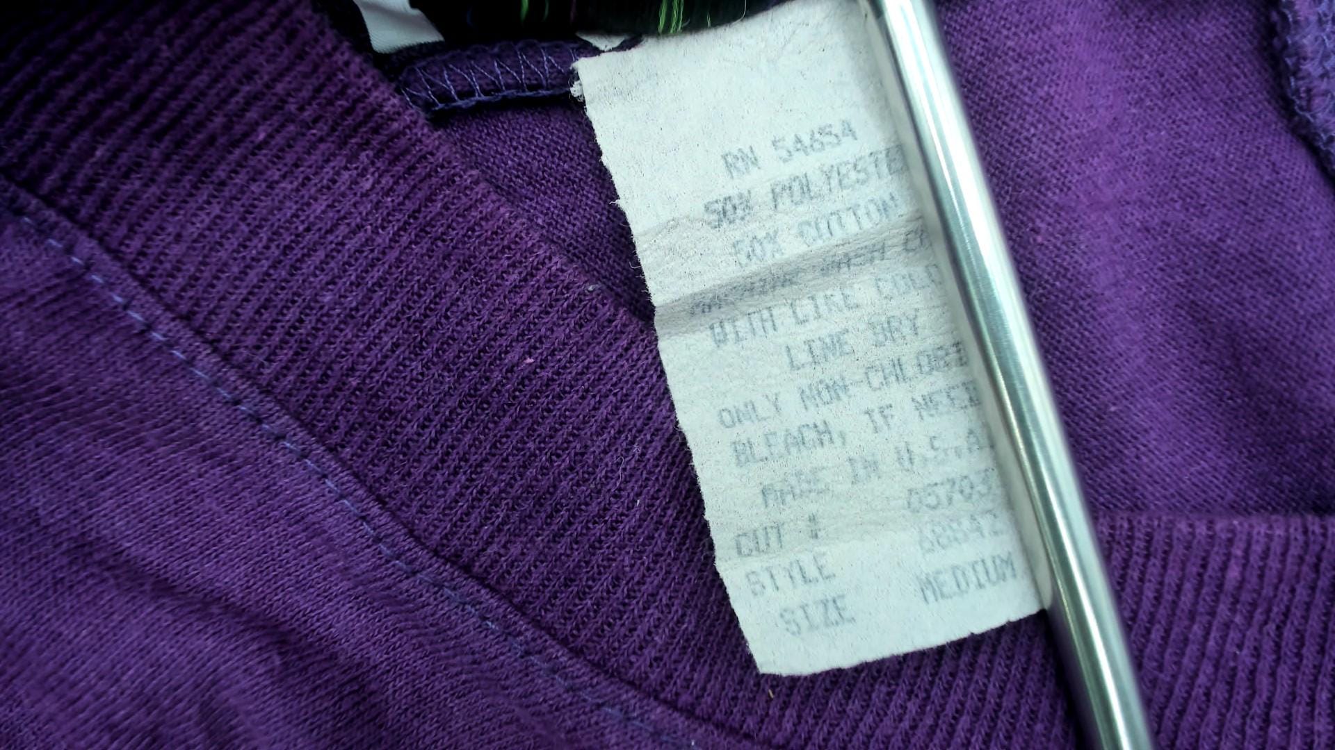 90s Purple Jumpsuit Cotton Raglan Crew Neck Tapered Ankle Medium M
