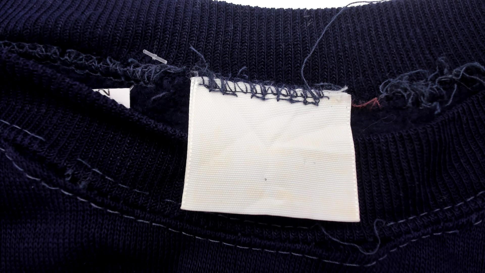 80s Navy Blue Raglan Sweatshirt Crewneck Contrast Topstitching Medium M