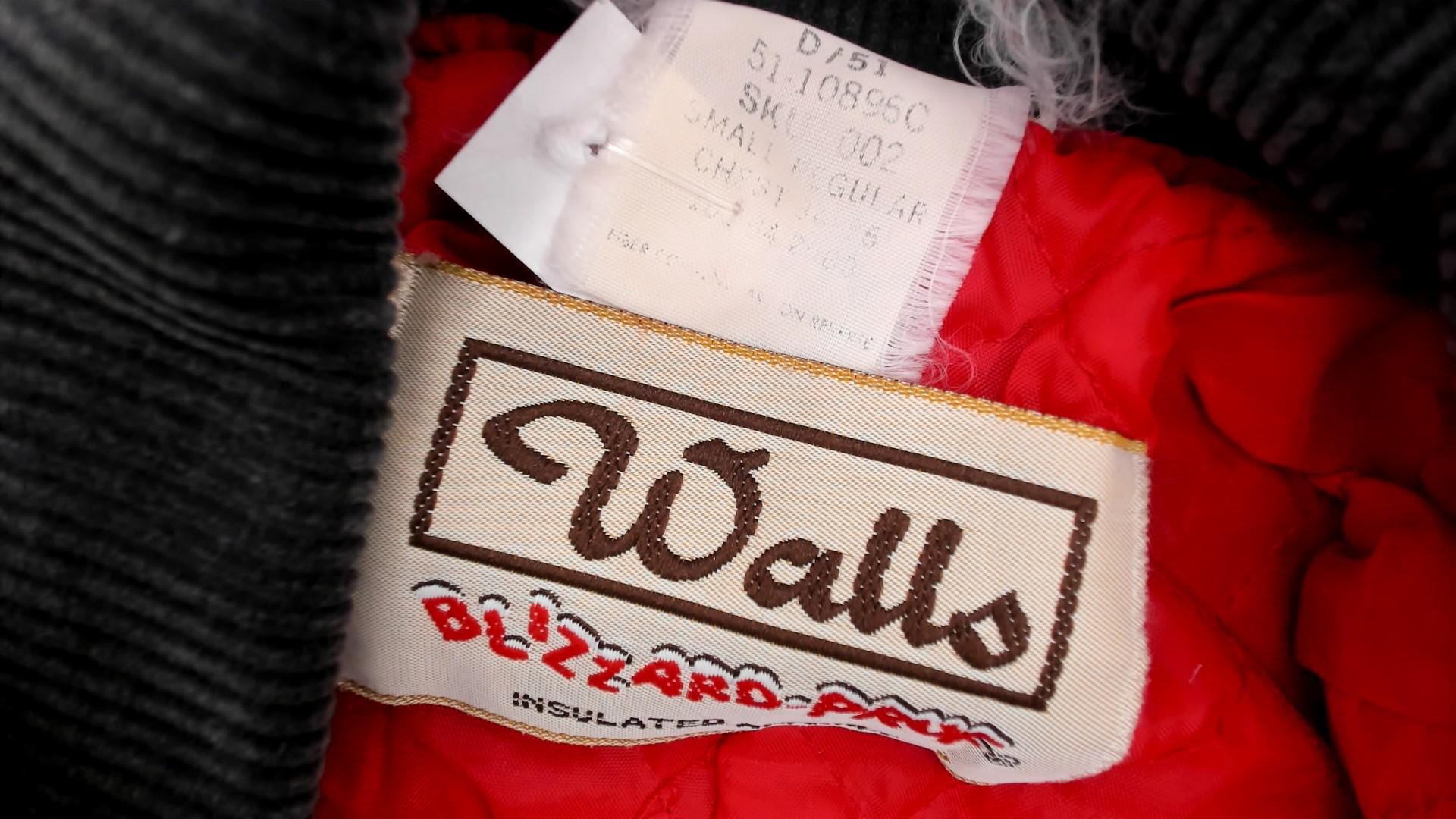 90s Walls Blizzard Pruf Navy Coveralls Zip Front Workwear Small