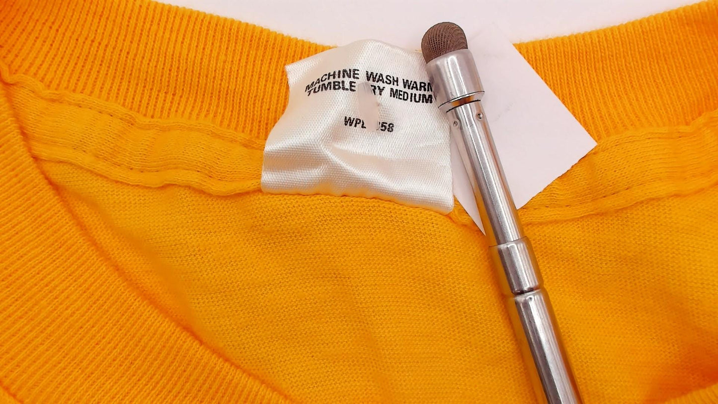 80s McGREGOR Yellow Muscle Tee Tank Top Chest Pocket Tunic Large L