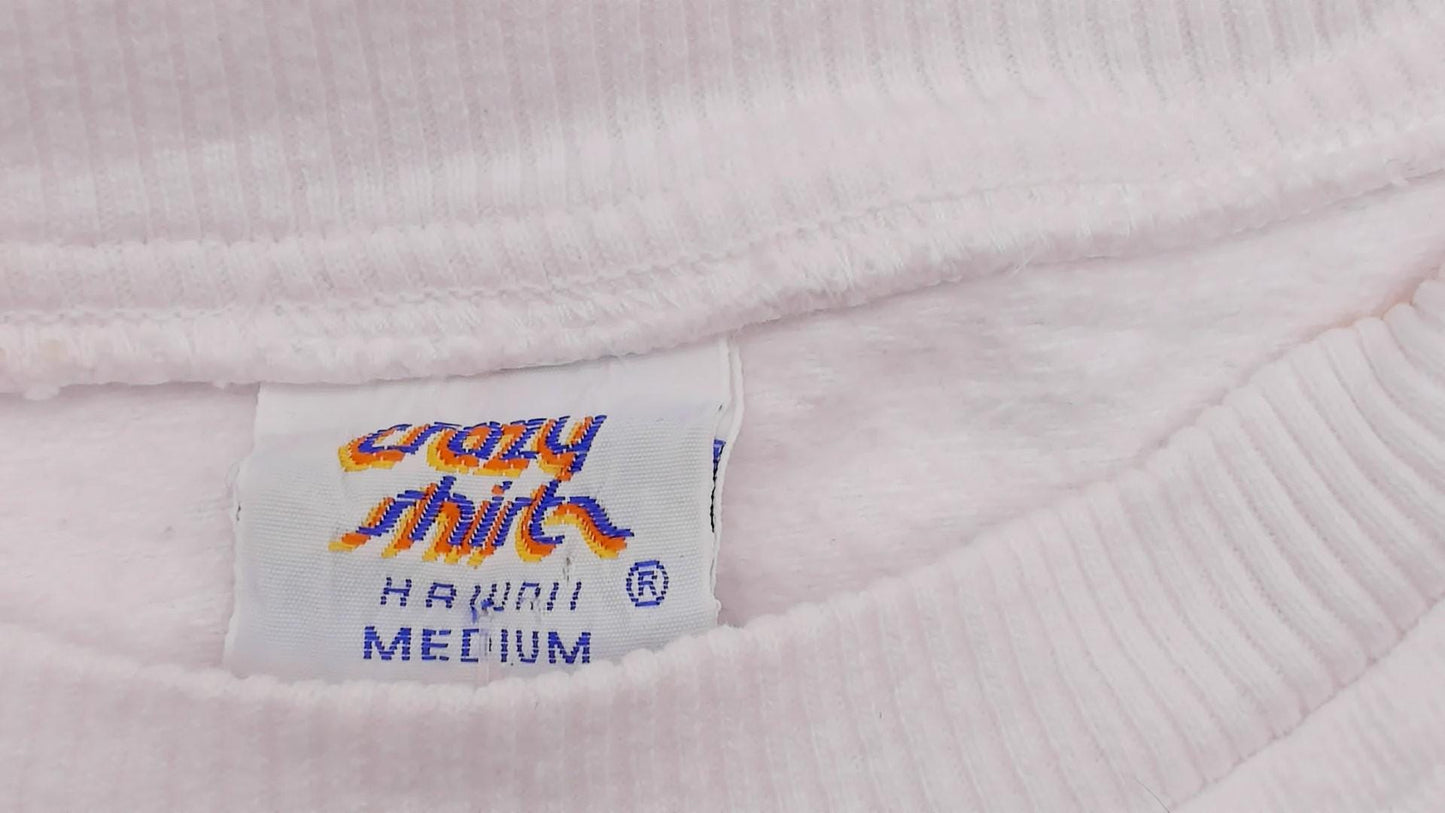 90s Crazy Shirts Colorado Ski Graphic Sweatshirt White Cotton Medium