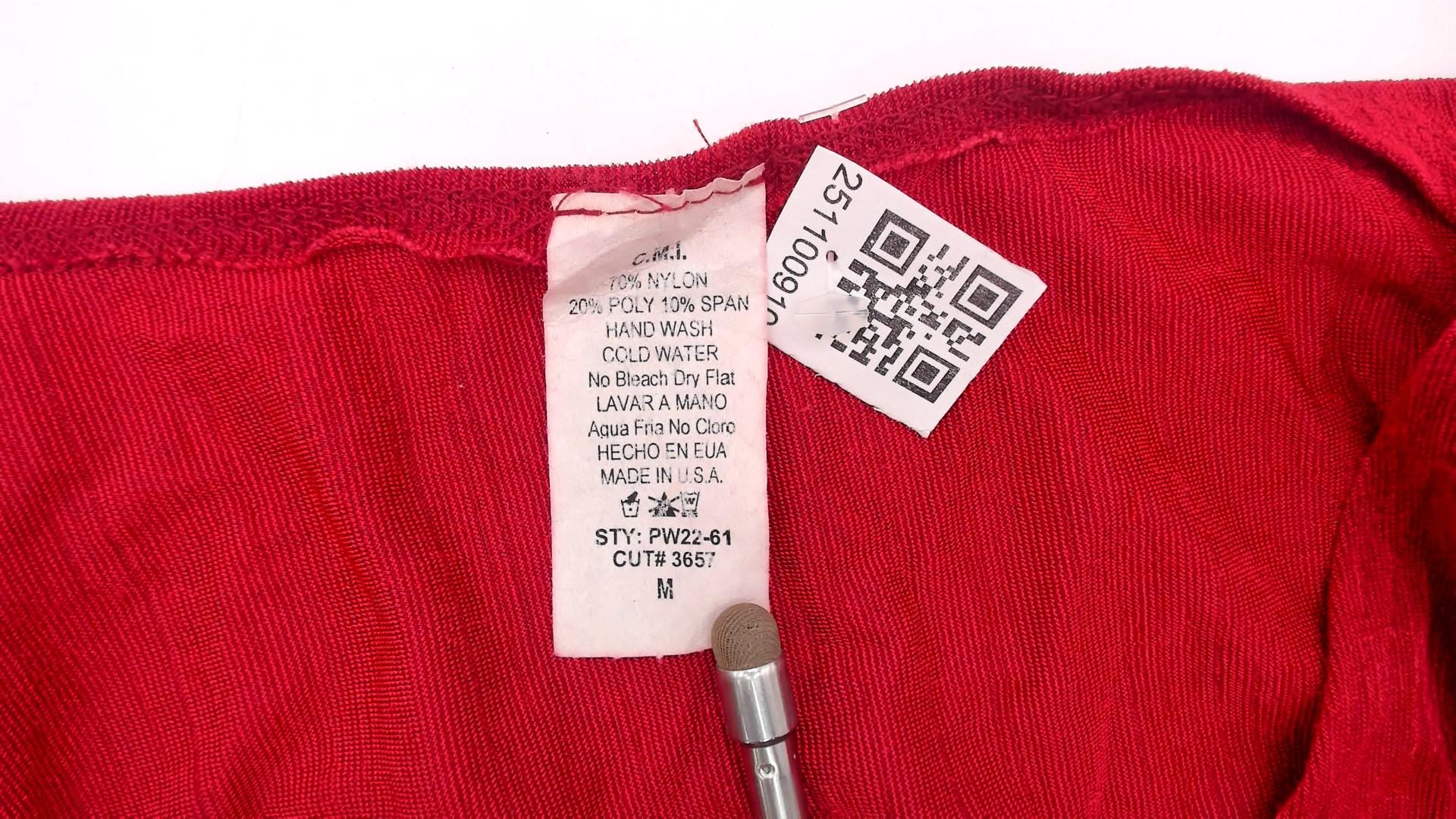 90s Red Rhinestone V-Neck Midi Dress Sleeveless Bodycon Medium M