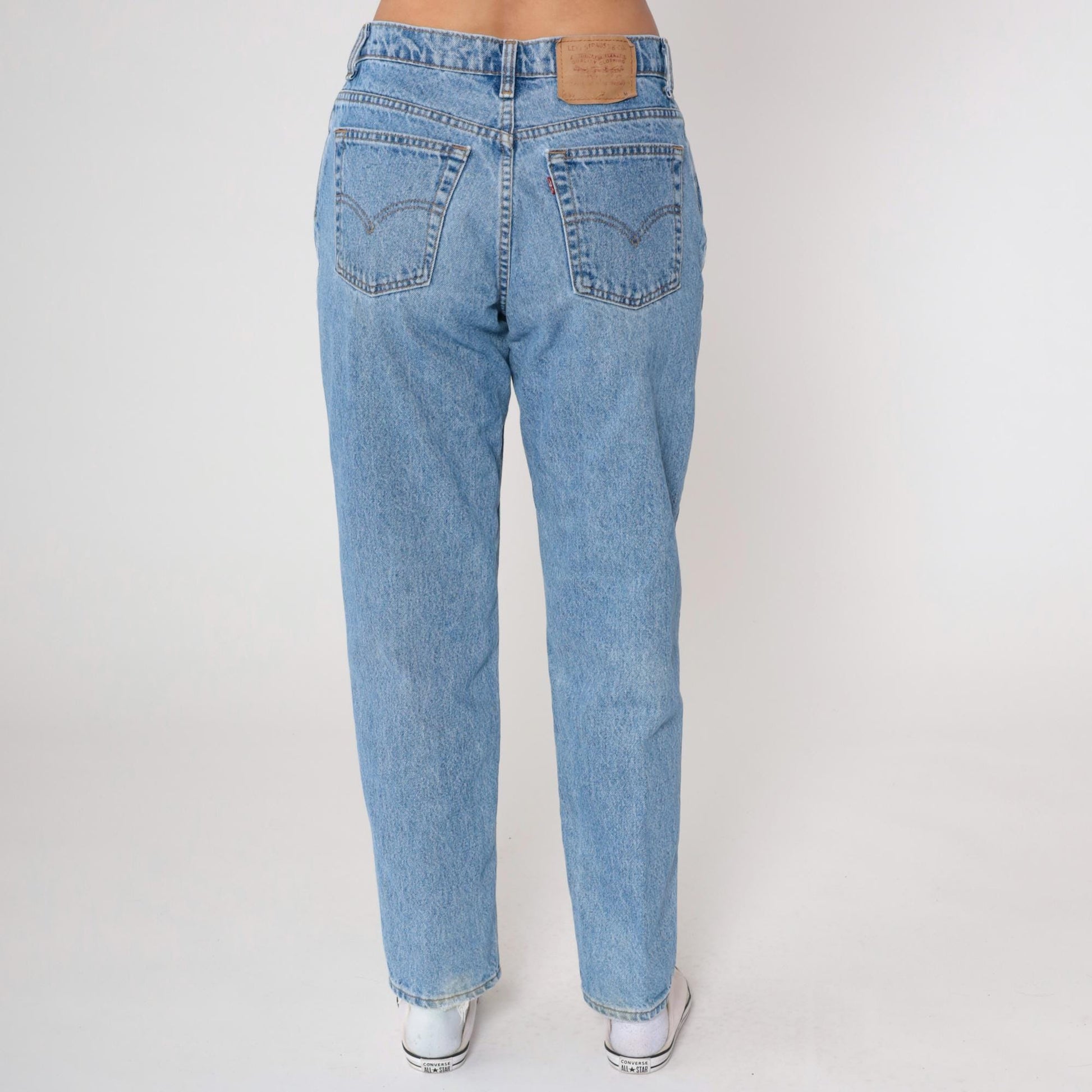 90s Levi's Light Wash High Waisted Straight Leg Jeans Medium M