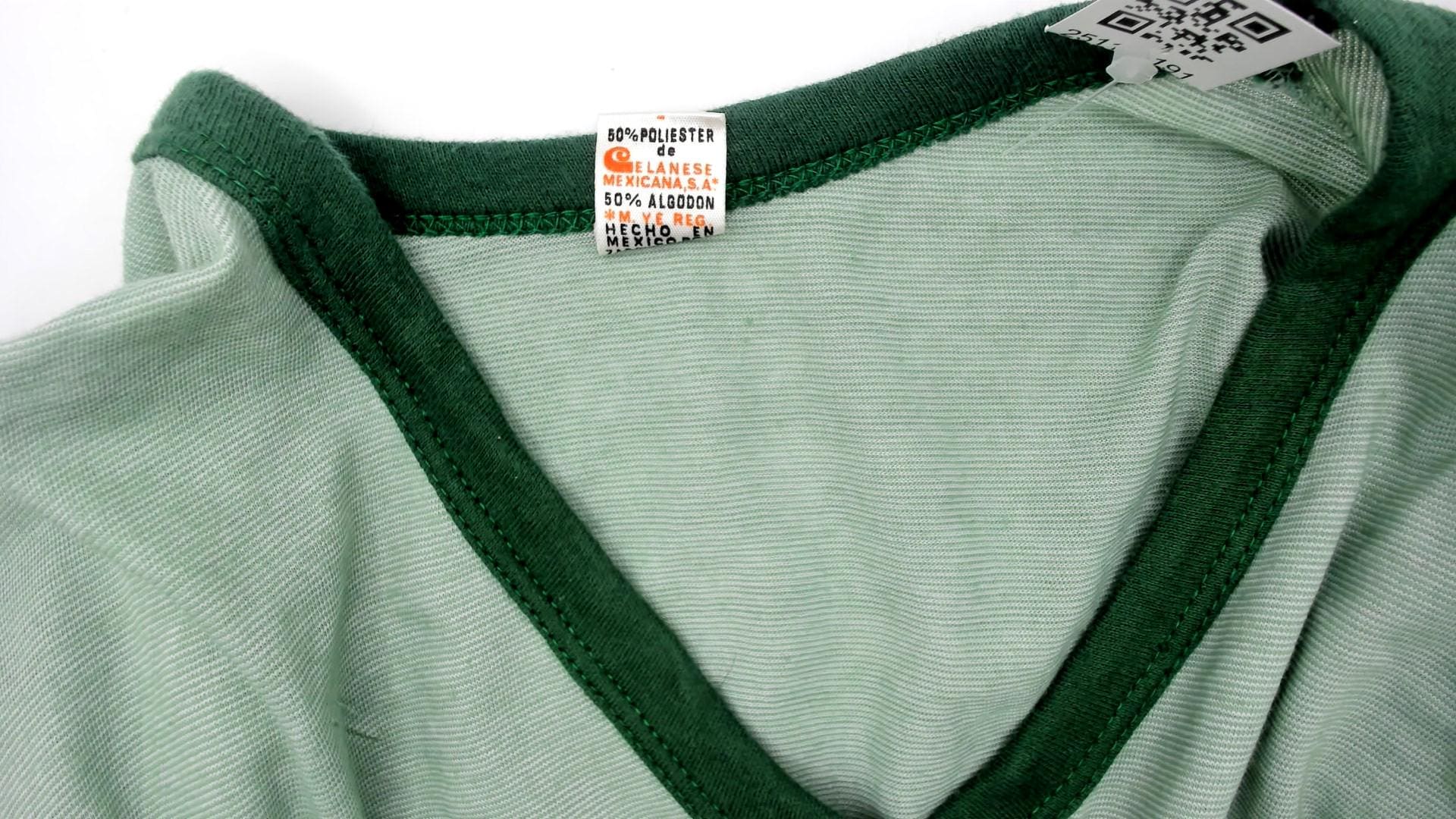Y2K Los Mochis Mexico Ringer Tee Mint Green Graphic Short Sleeve Medium