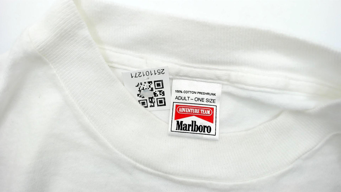 90s Marlboro Adventure Team Kayaking Graphic T-Shirt White Cotton XL