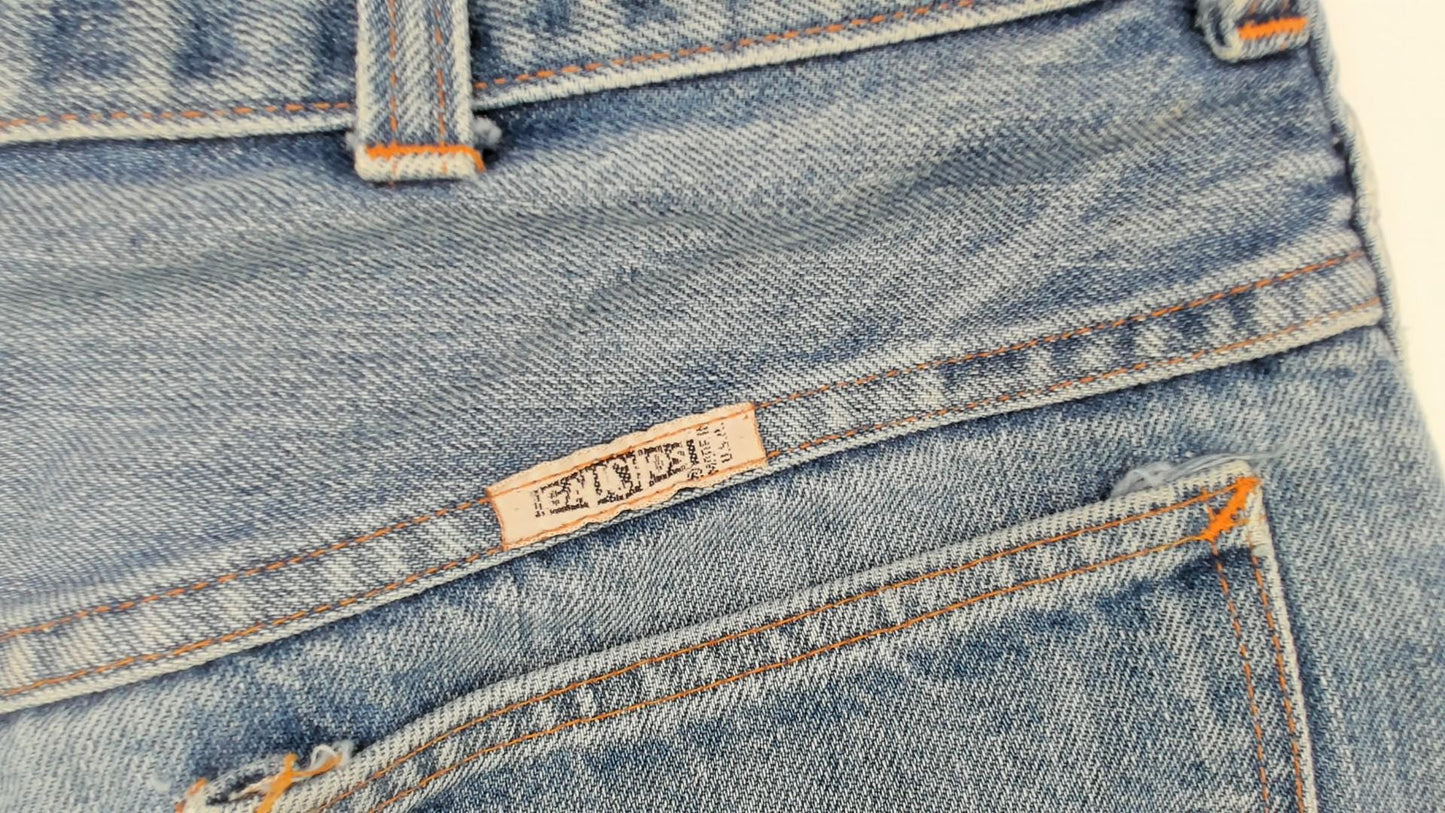80s Gauchos Light Wash Wide Leg Jeans High Rise Cropped Denim Medium