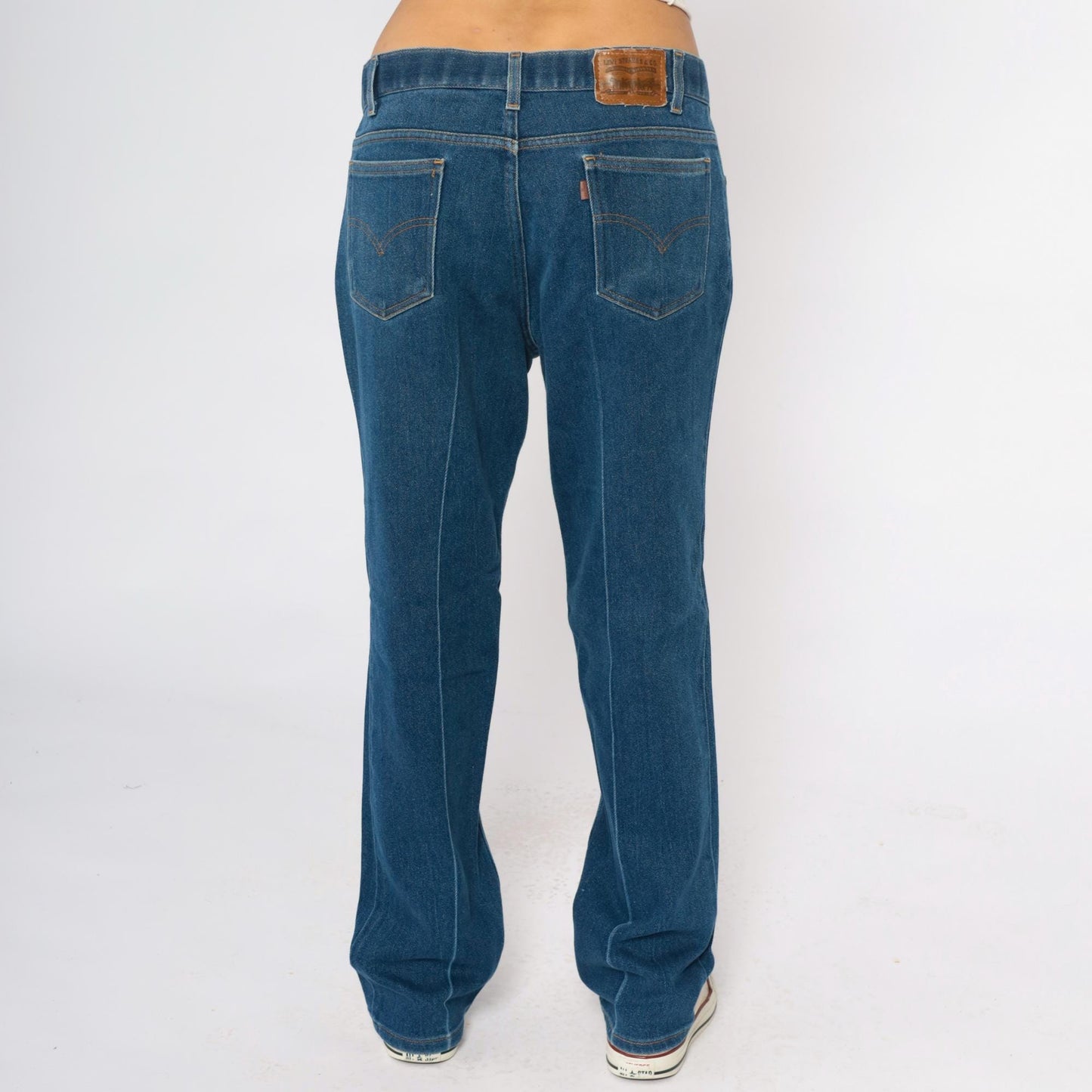 80s Levi's High Waist Straight Leg Jeans Medium Blue Denim 36x32