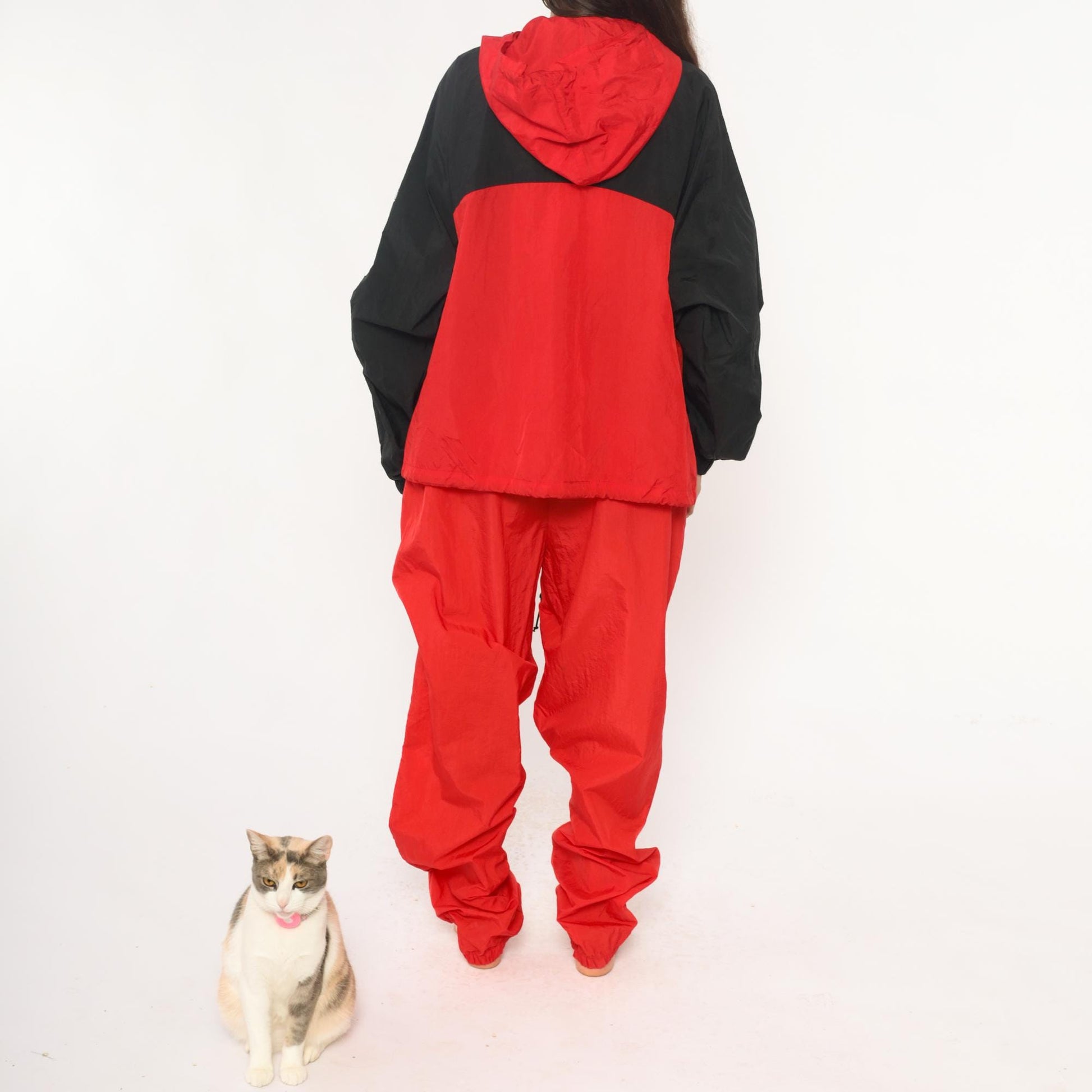 90s Marlboro Adventure Team Tracksuit Red Black Yellow Nylon Jacket Pants Extra Large XXL