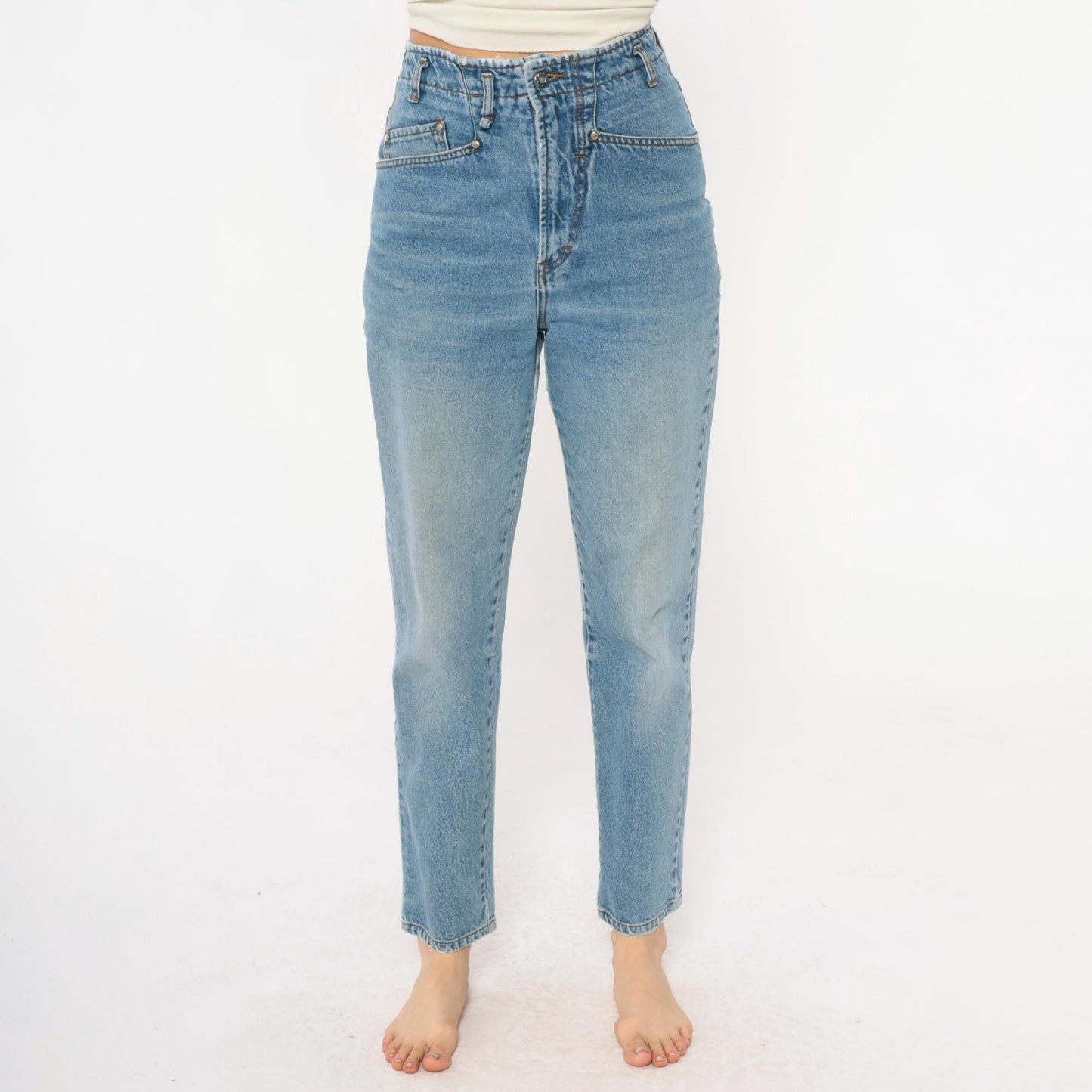 90s Unionbay Light Wash High-Waisted Straight Leg Denim Jeans Medium M