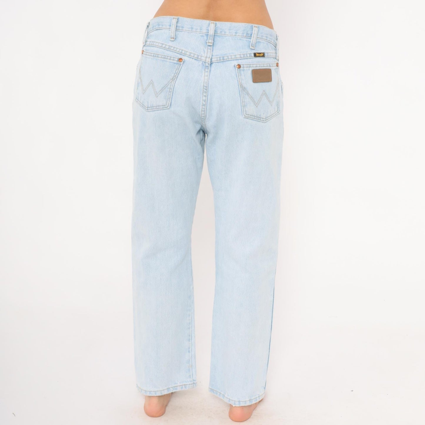 2000s Wrangler Light Wash Straight Leg High Rise Mom Jeans 34x30