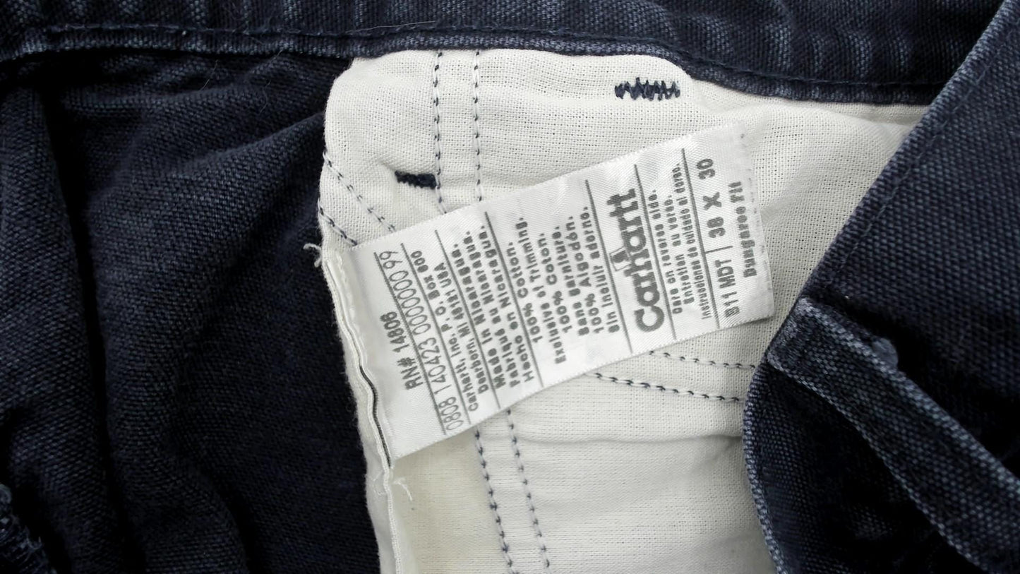 2000s Carhartt Carpenter Pants Navy Cotton Straight Leg Extra Large XL
