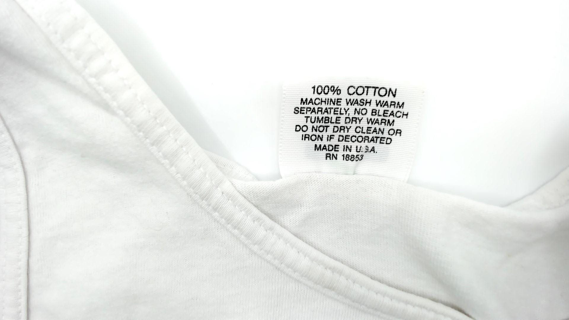 90s TNT No Blood No Foul Basketball Graphic Tank Top White Cotton Large L