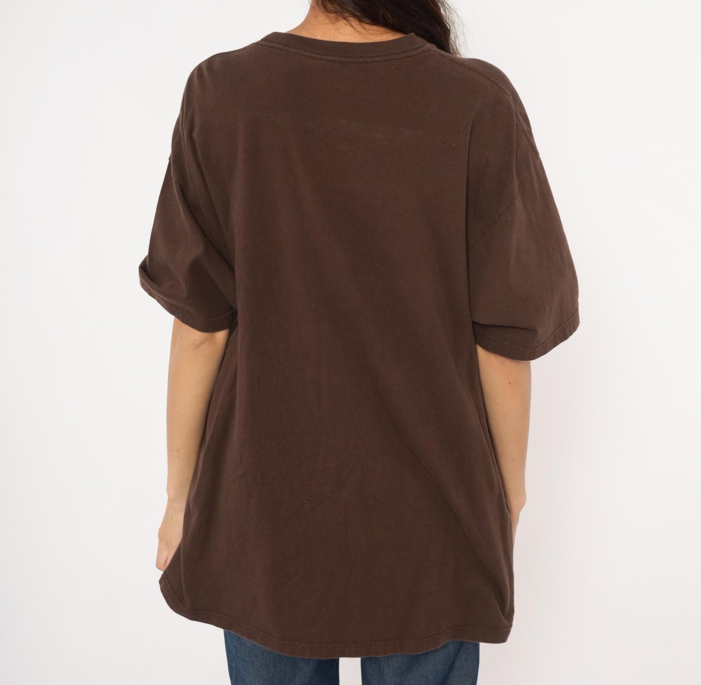 2000s Bald Eagle Nature Tee Ringspun Apparel Brown Cotton Graphic Shirt Extra Large XL