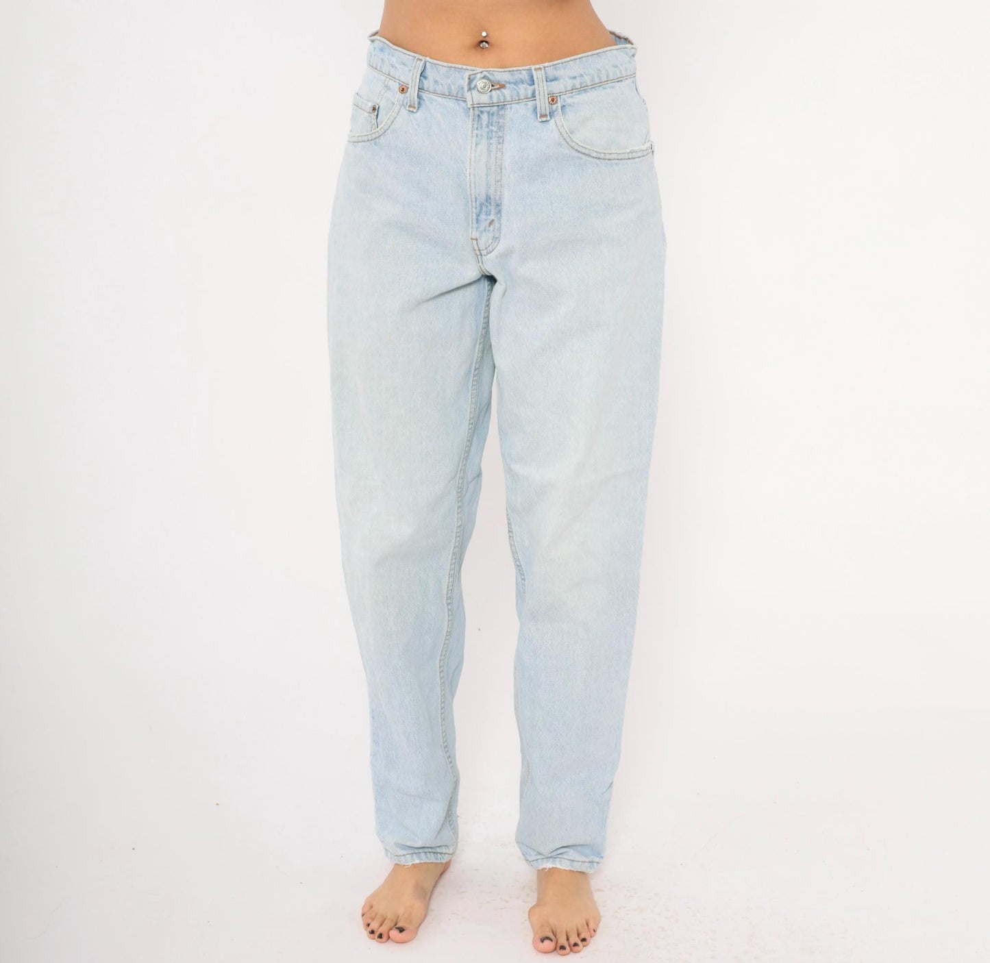 90s Levi's 560 Light Wash High Rise Tapered Jeans 31x32