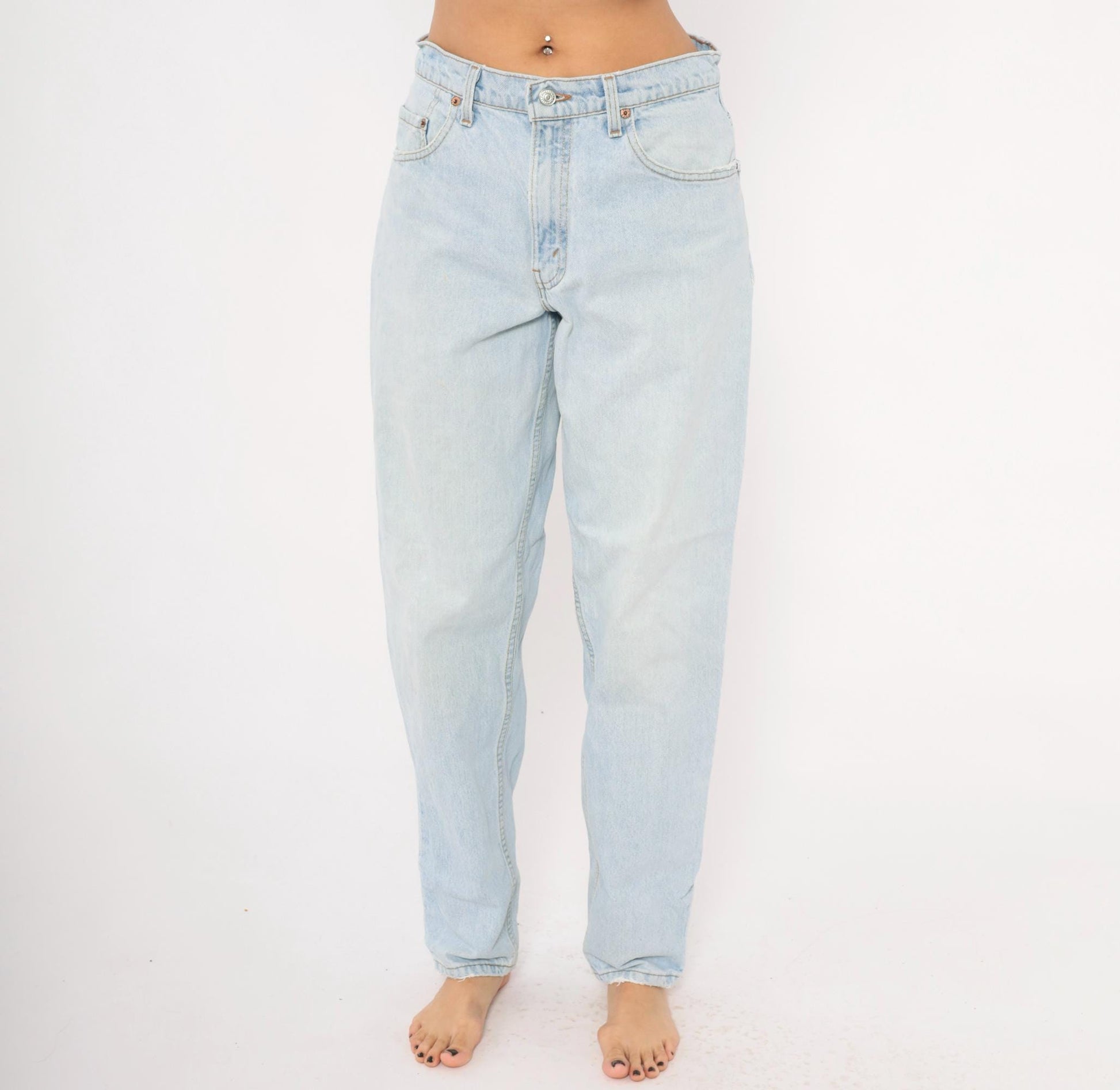 90s Levi's 560 Light Wash High Rise Tapered Jeans 31x32