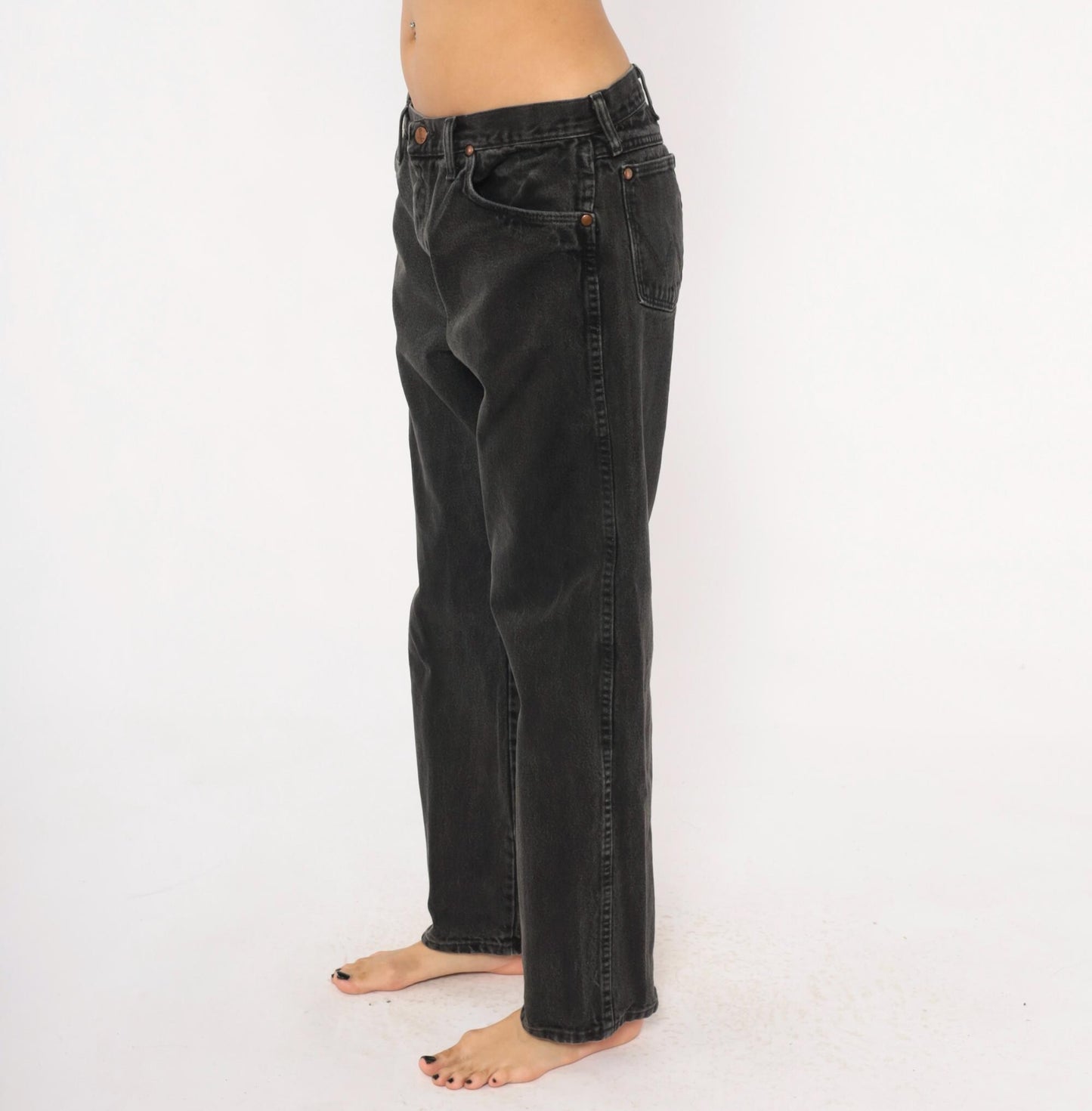 2000s Dickies Straight Leg Jeans Charcoal Faded Black Denim 38 x 32