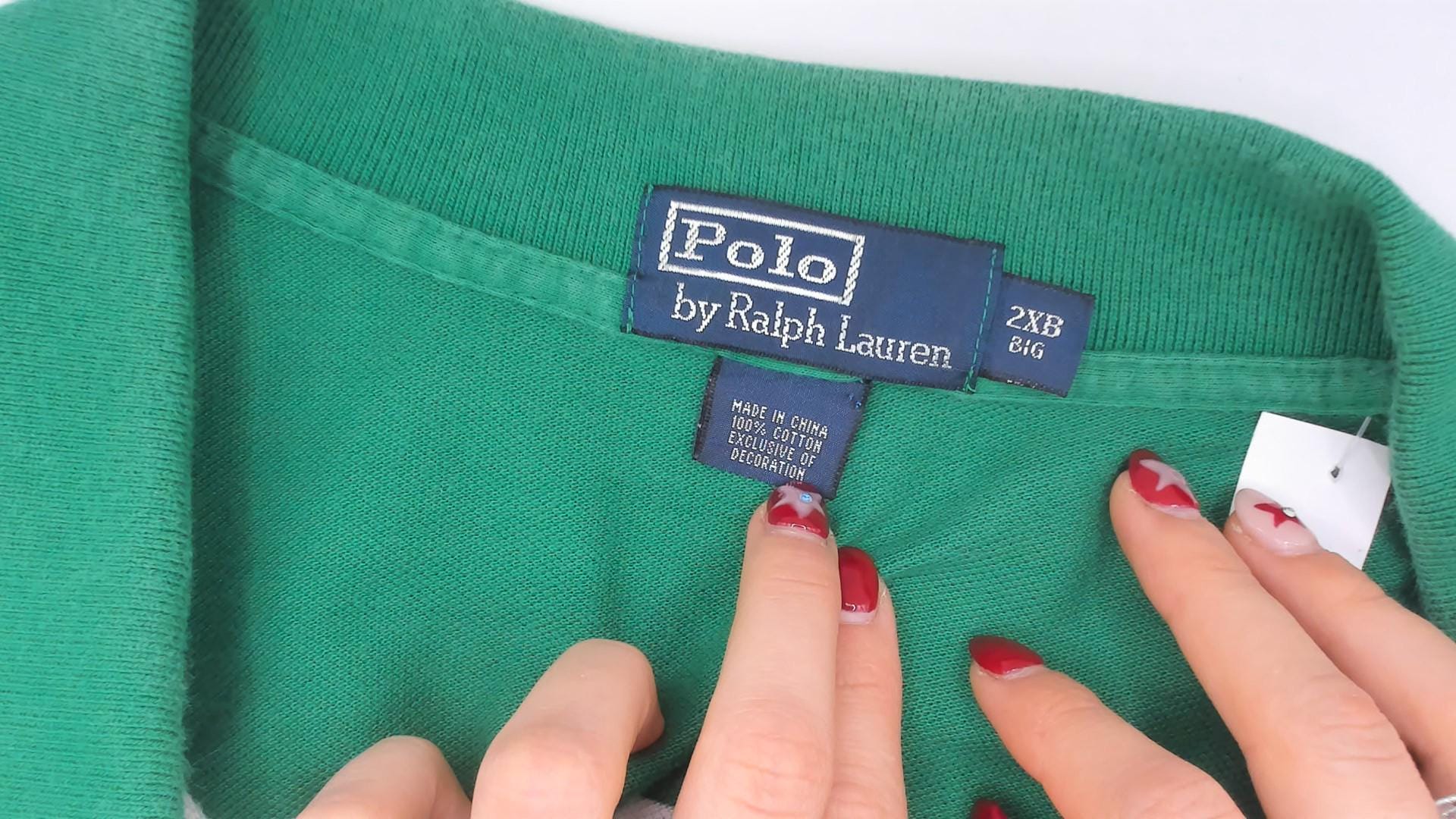 Polo Ralph Lauren Green Striped Rugby Polo Colorblock Navy XXL
