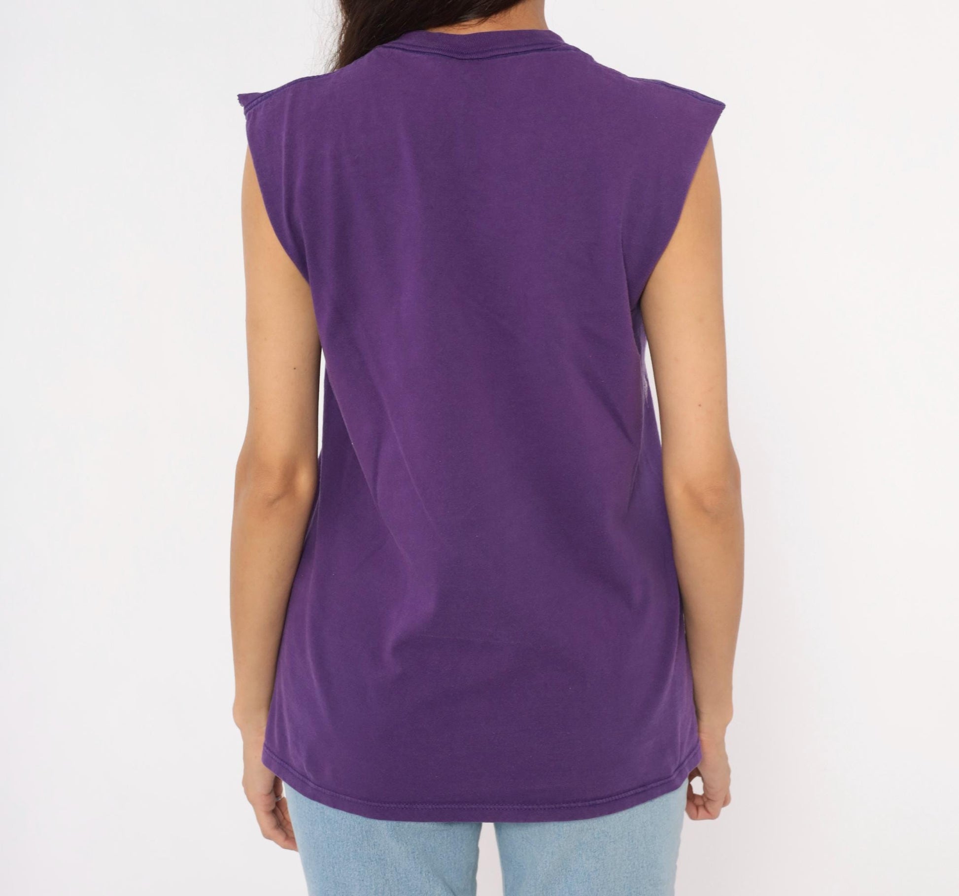 90s Jerzees Purple Eagle California Redwoods Muscle Tank Medium M