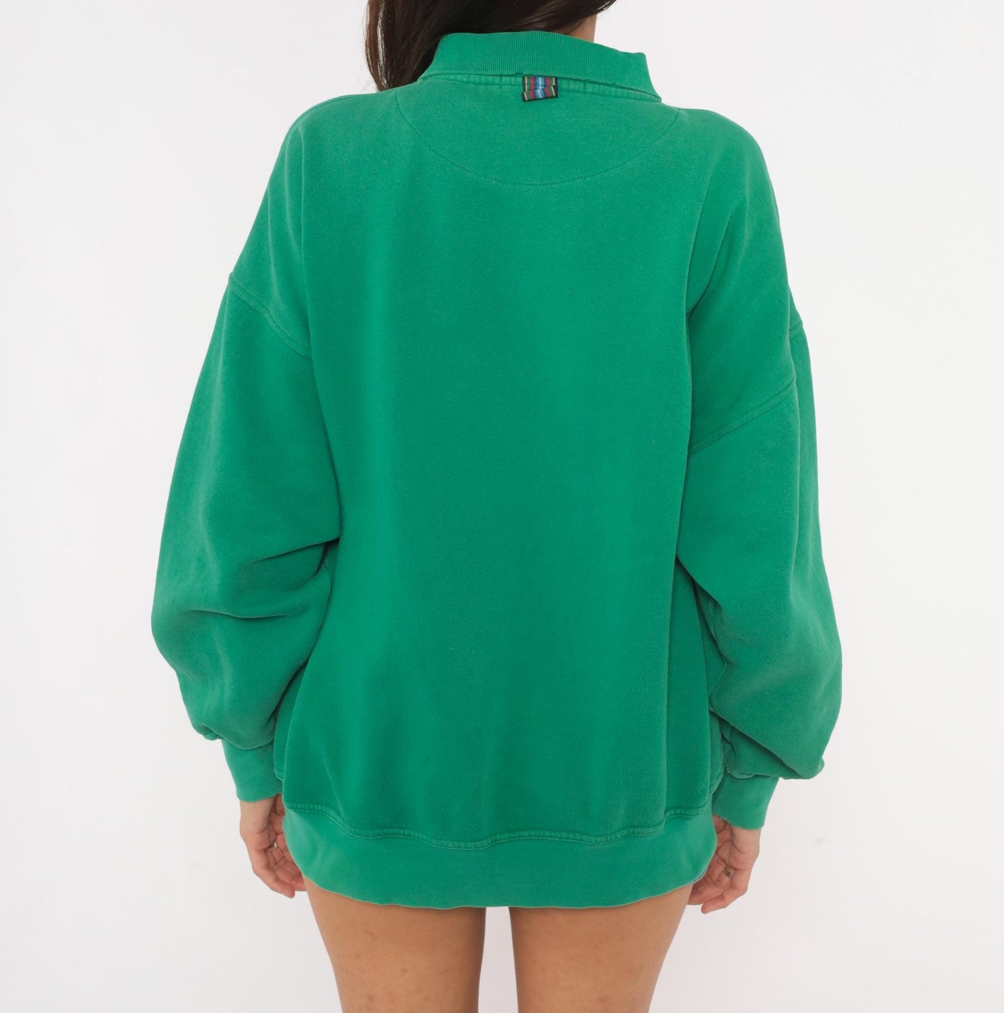 90s Pringle Sports Golf Polo Sweatshirt Green Embroidered Collared Large L
