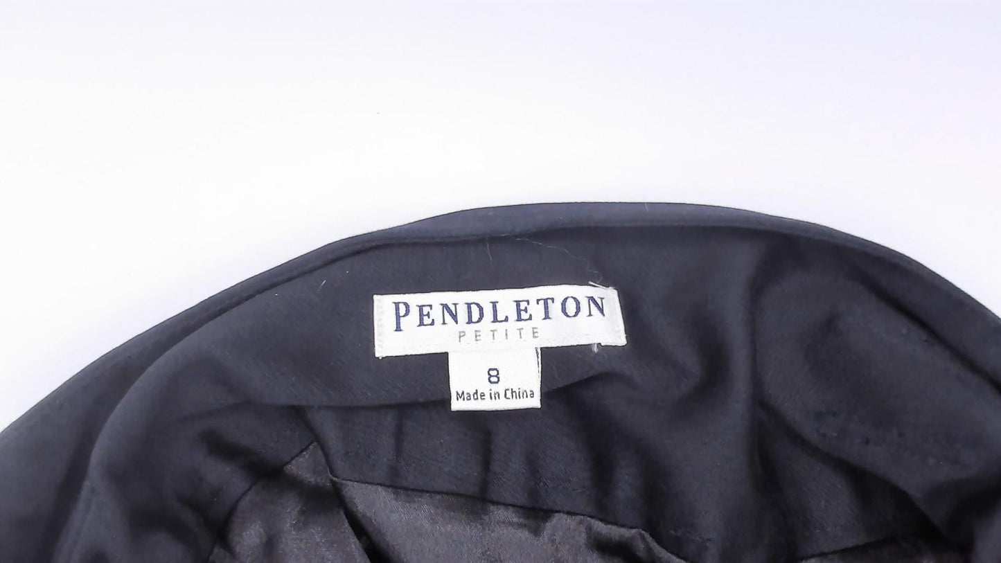 Y2K Pendleton Black Cotton Tulip Skirt Drop Waist Flounce Medium M