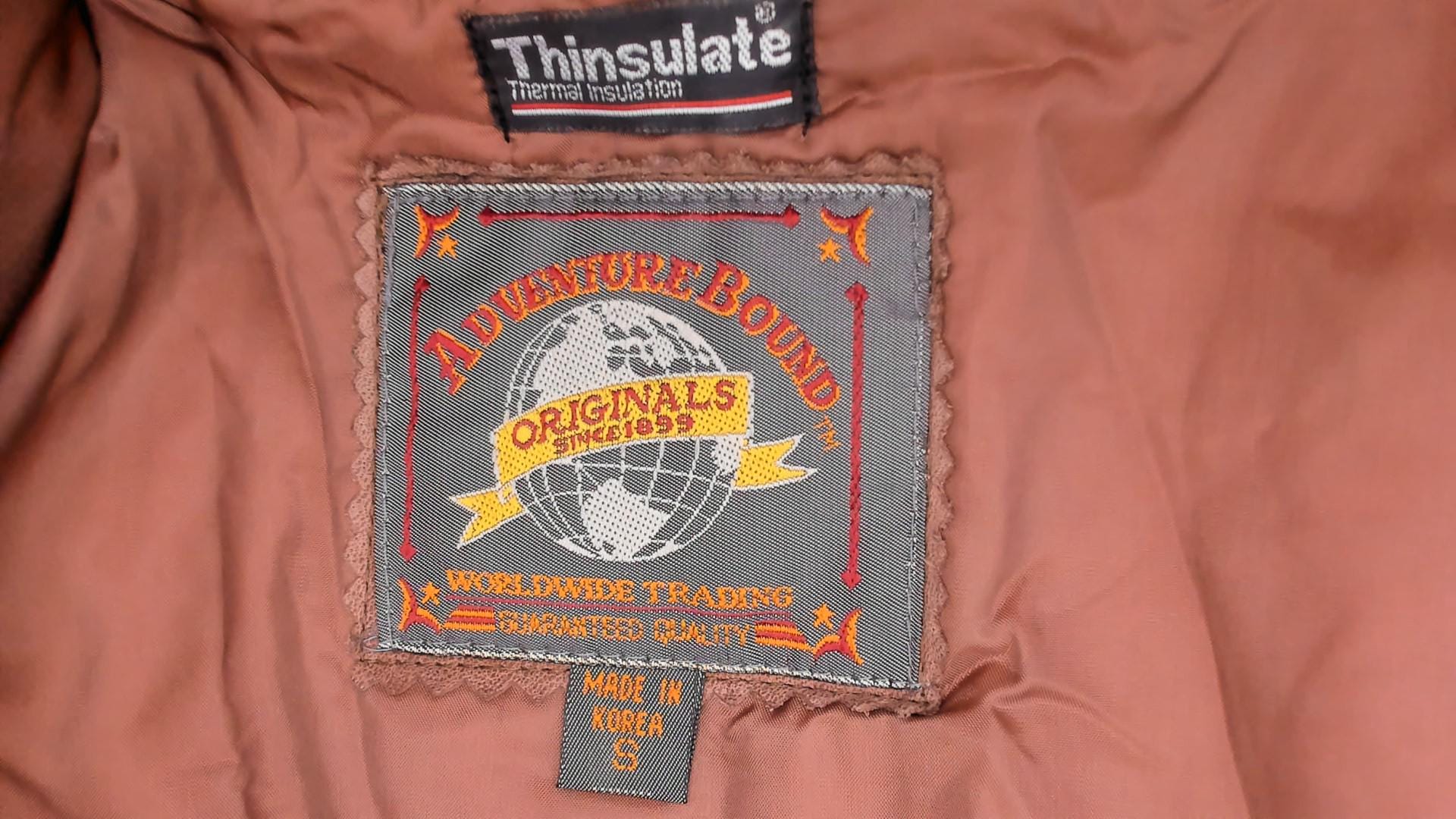 80s Adventure Bound Brown Leather Moto Jacket Snap Collar Small S