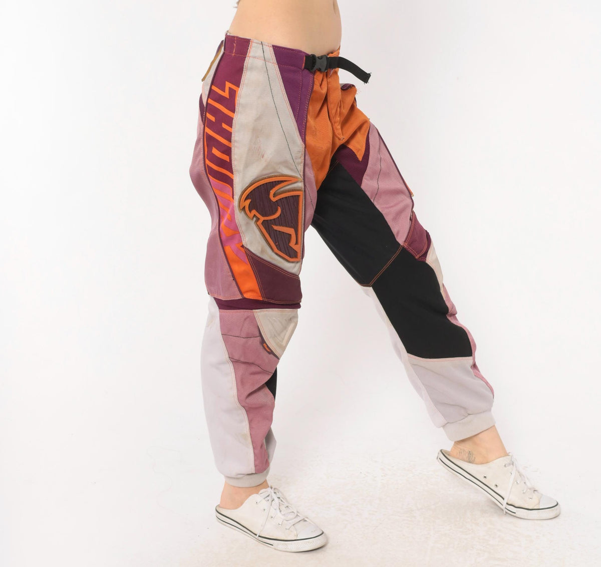 Thor Motocross Pants 2000s Purple Orange Pink Color Block Racing Moto Small