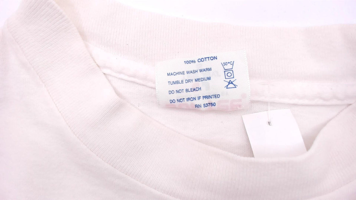 90s Softee Teejays Hawaii Whale Tail Graphic Tee White Cotton Medium