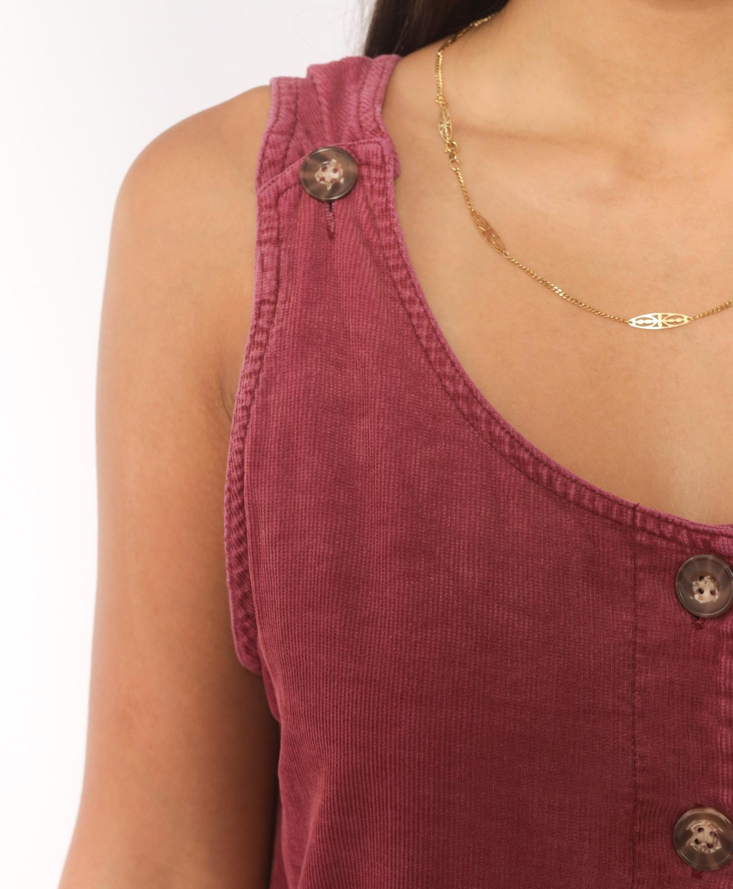 90s J.G. Hook Mauve Corduroy Jumper Dress Button Front Midi Medium M