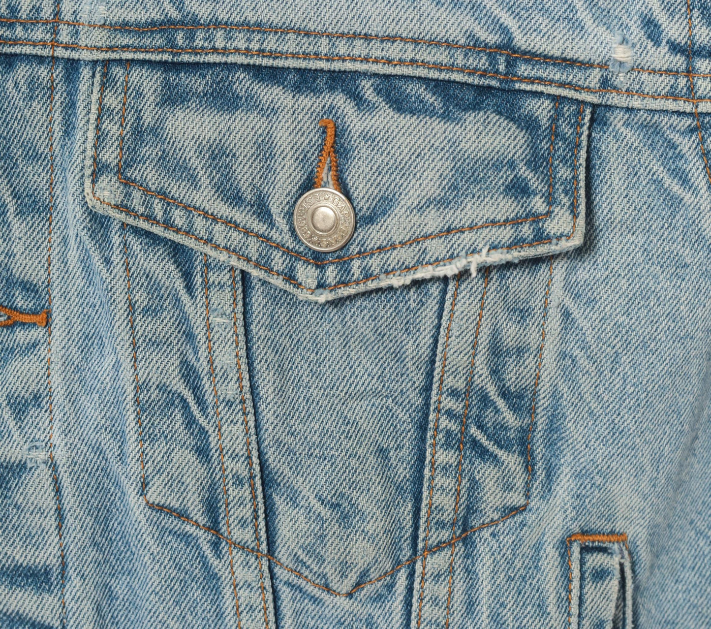 90s Gap Blue Jeans Light Wash Denim Trucker Jacket Small S