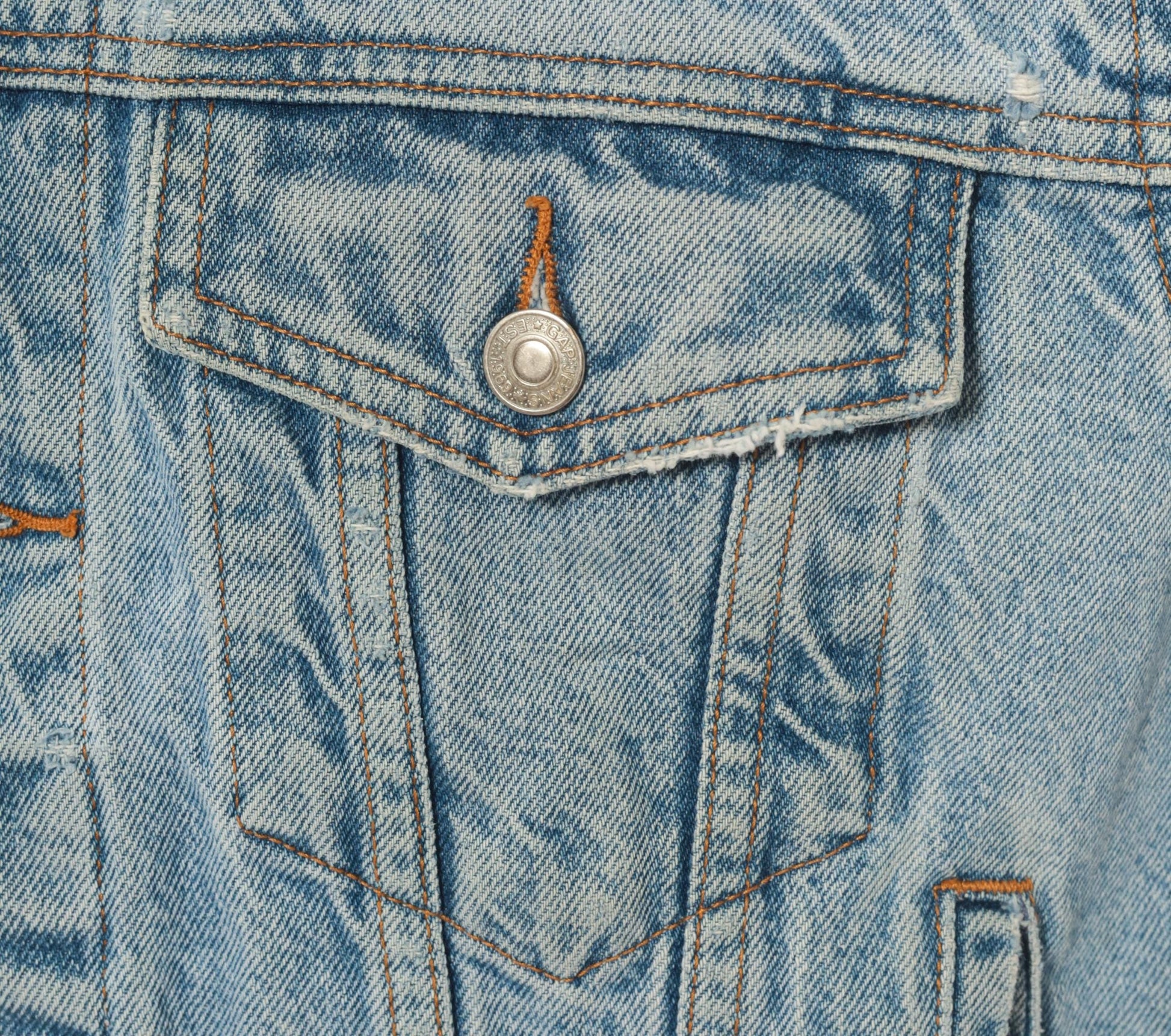 90s Gap Blue Jeans Light Wash Denim Trucker Jacket Small S