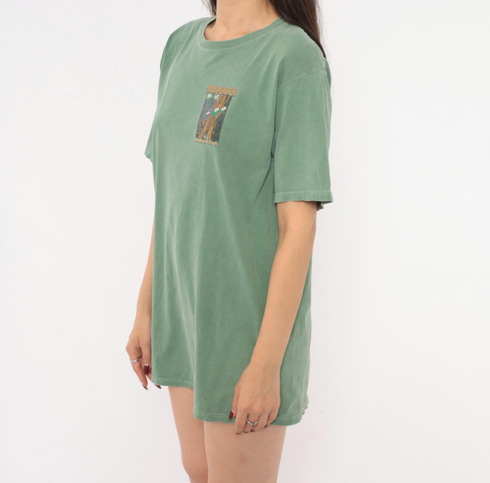 2000s Sequoia National Park Graphic Tee Sage Green Chroma Zone Medium