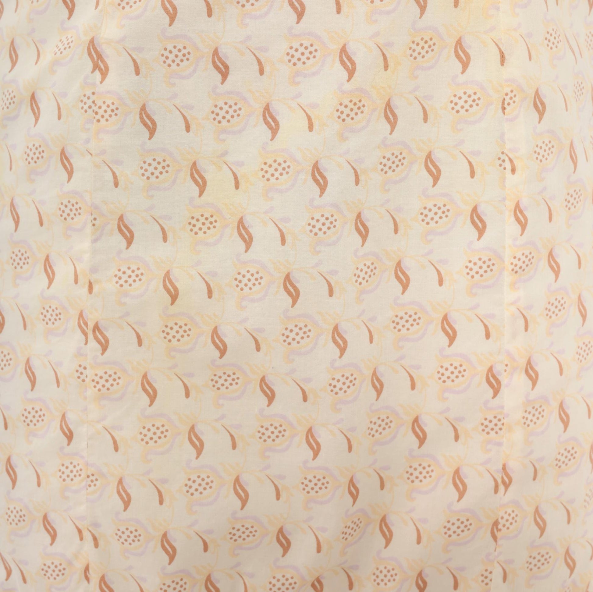 Y2K Floral Sundress Cream Tan Ribbon Bow Lace Trim Cotton Extra Small XS