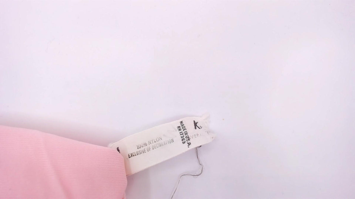 80s Blush Pink Maxi Nightgown Ivory Lace Yoke Scoop Neck Medium