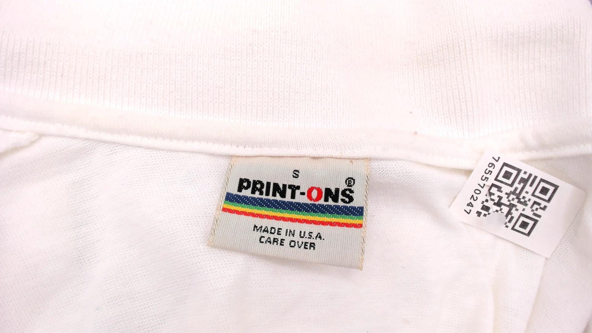 80s Fort Myers Beach Yacht Club Polo Shirt White Cotton Small