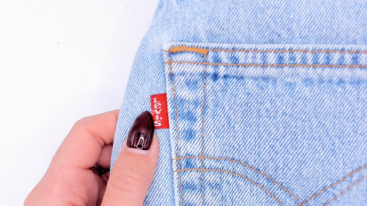 90s Levi's Cutoff Shorts Light Wash Denim High Rise Button Fly Extra Small XS