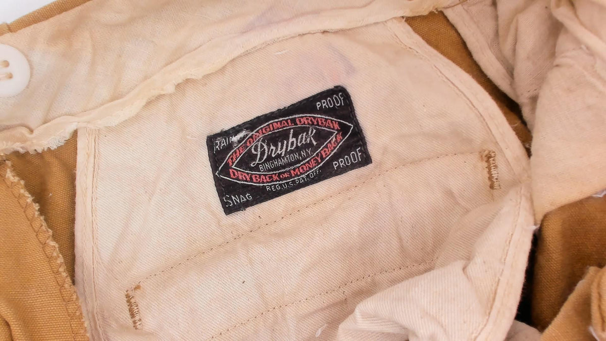 1920s Drybak Hunting Trousers Mustard Cotton High Waist Straight Leg Medium