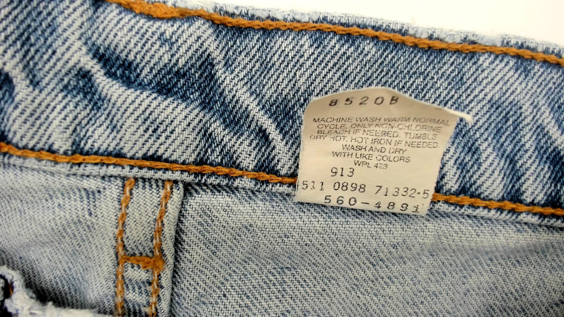 Levi's 560 High Waist Mom Jeans Blue Denim Straight Leg 32 Waist