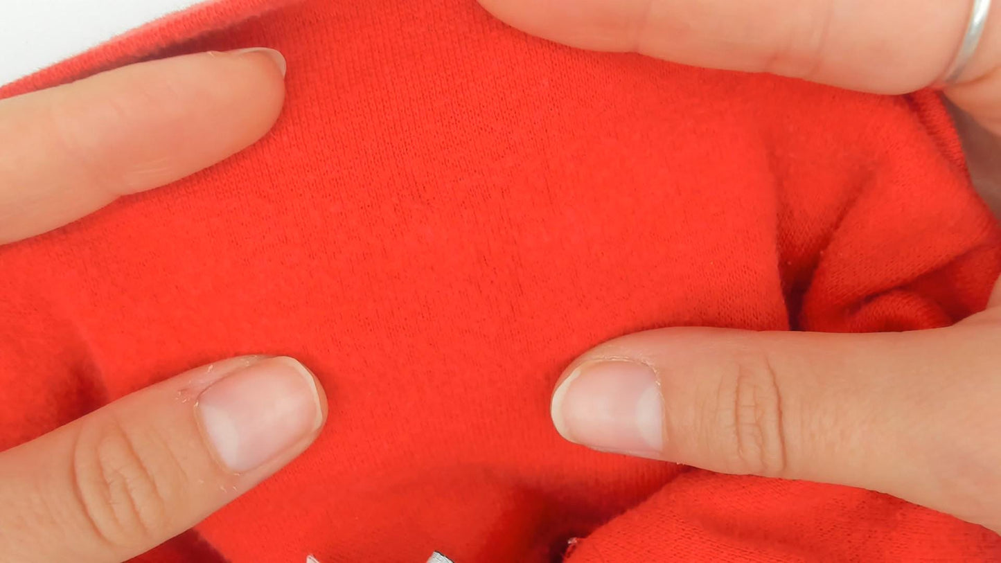 80s SKYR Red Mock Neck Sweatshirt Cotton Lycra Long Sleeve Large L