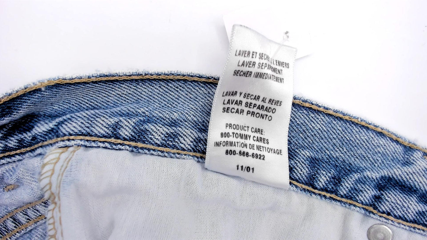 Tommy Hilfiger Y2K Light Wash Straight Leg Jeans Mid Rise Medium M