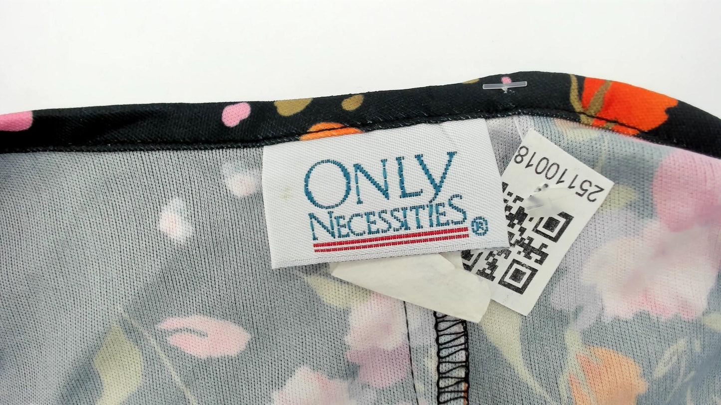 90s Only Necessities Floral Mini Dress V-Neck Empire Waist Plus Size 5X