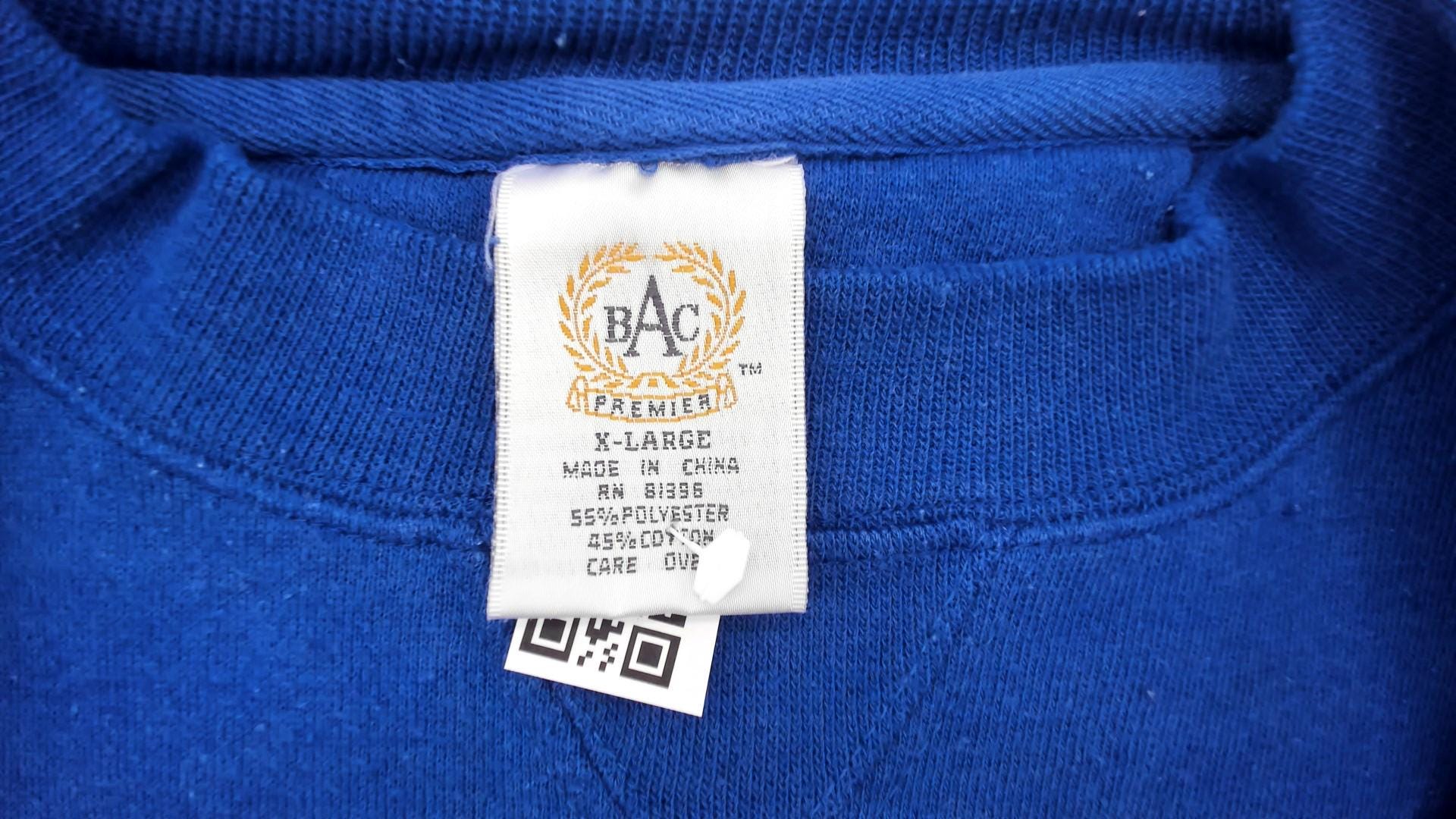 90s Cape Cod Sweatshirt Royal Blue Collegiate Crewneck Cotton Pullover Extra Large XL