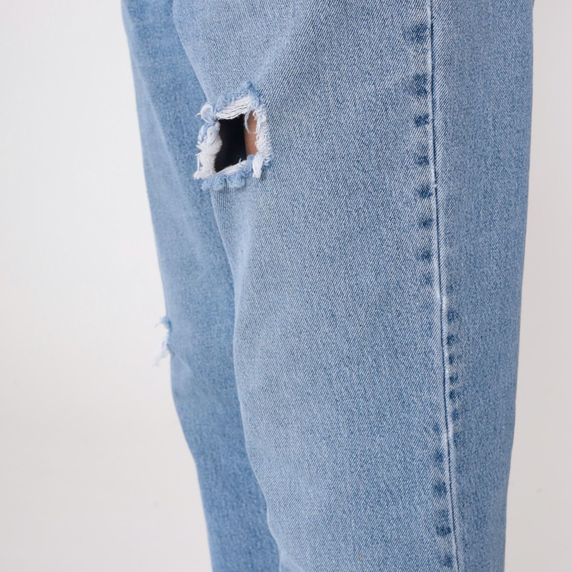 90s Old Navy Light Wash Distressed Jeans High Waist Straight Leg Medium